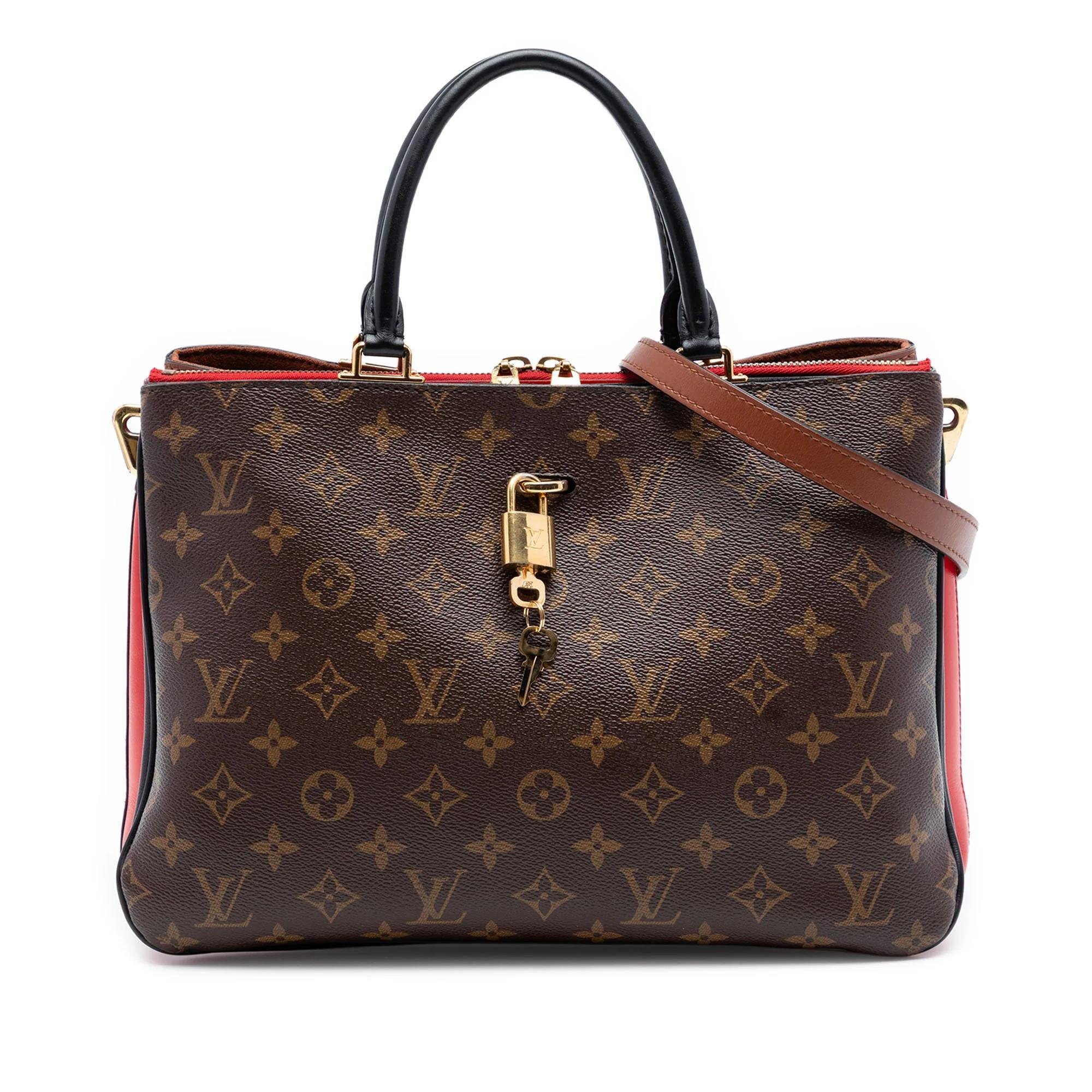 Millefeuille leather satchel