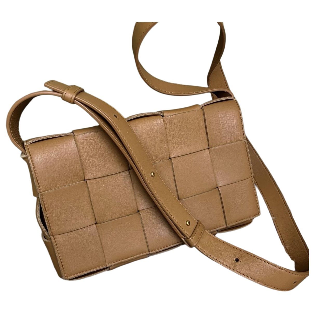 Cassette leather handbag