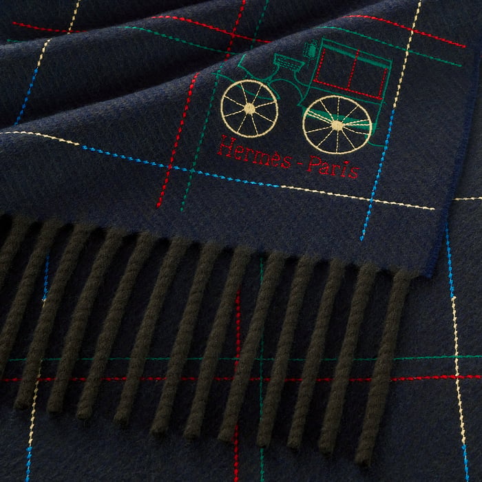Bleu Brodee a Toute Berline ! Scarf