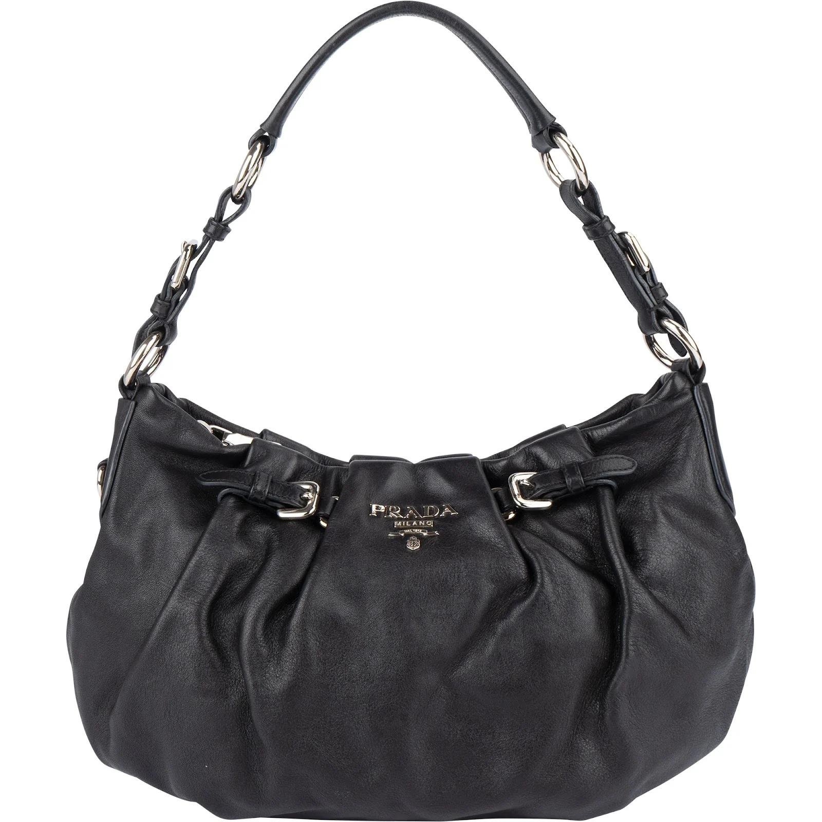 Re-Nylon leather handbag