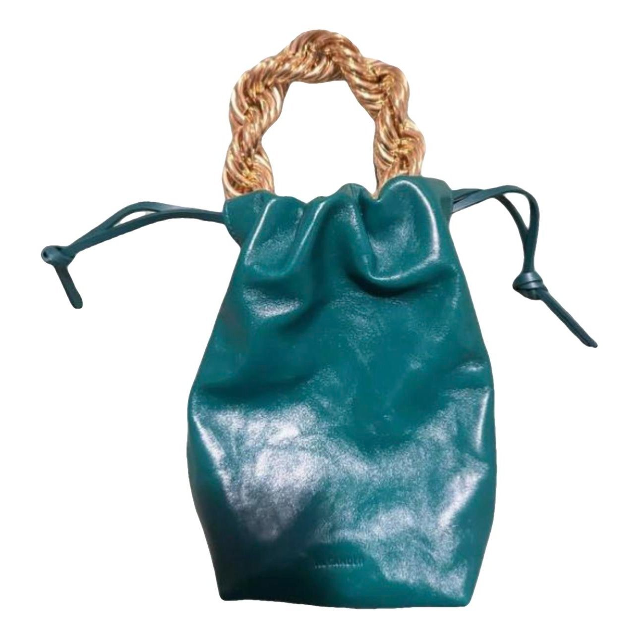 Leather clutch bag