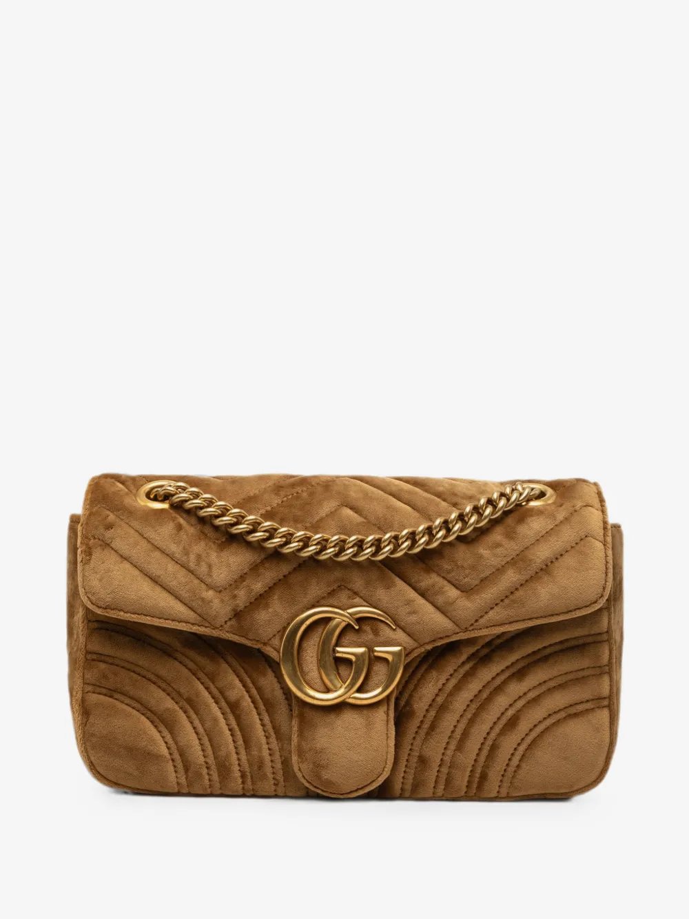 2000-2015 Medium GG Marmont Matelasse Velvet shoulder bag