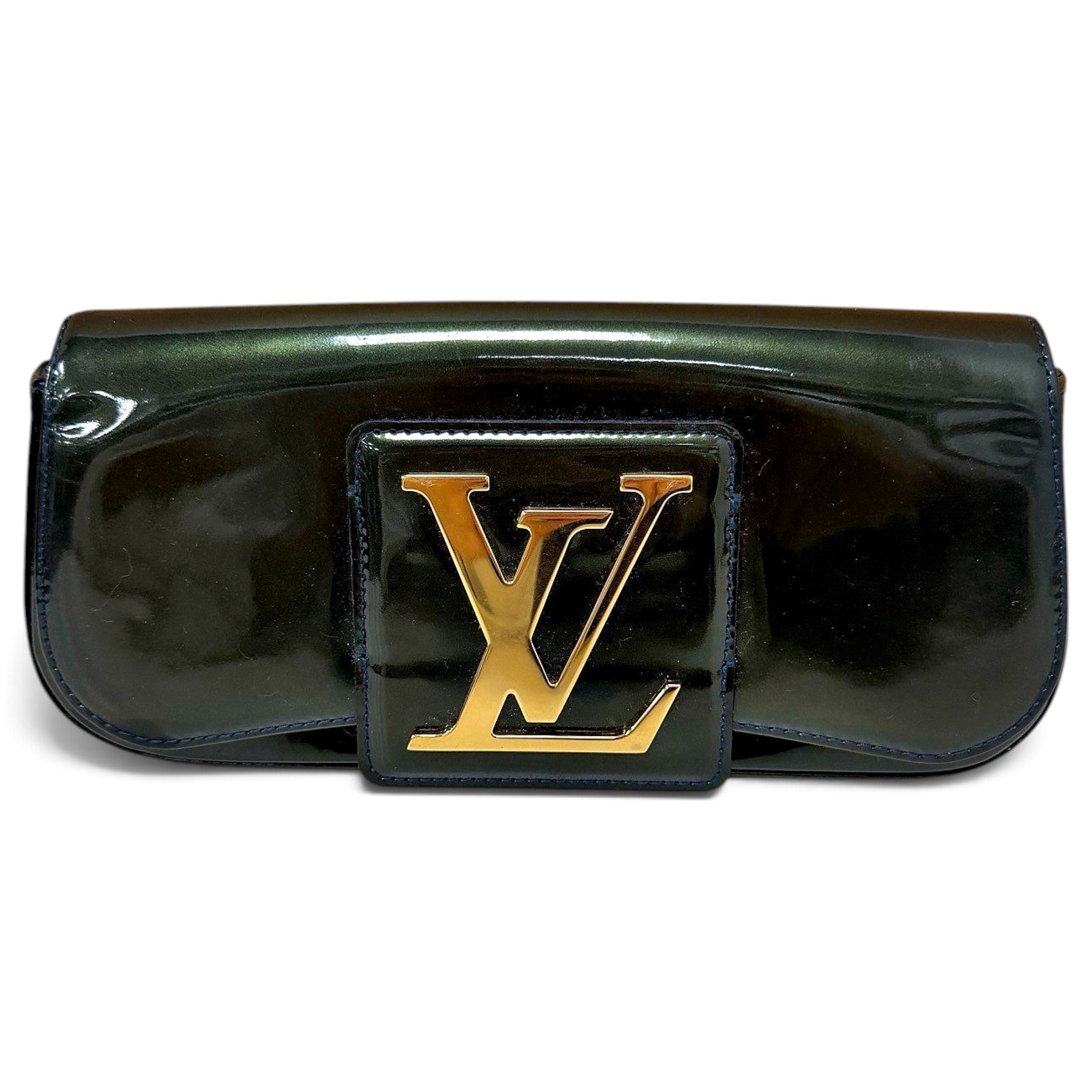 Sobe patent leather clutch bag