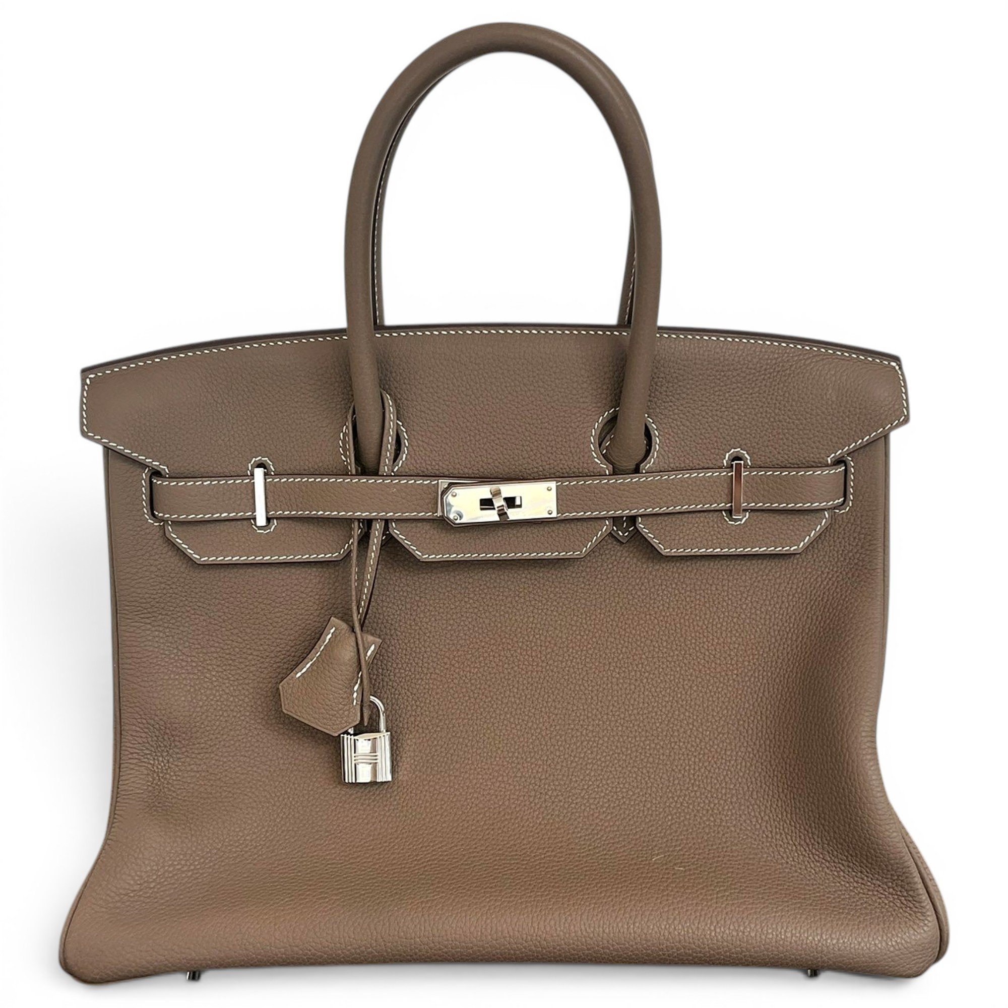 Birkin 35 leather handbag
