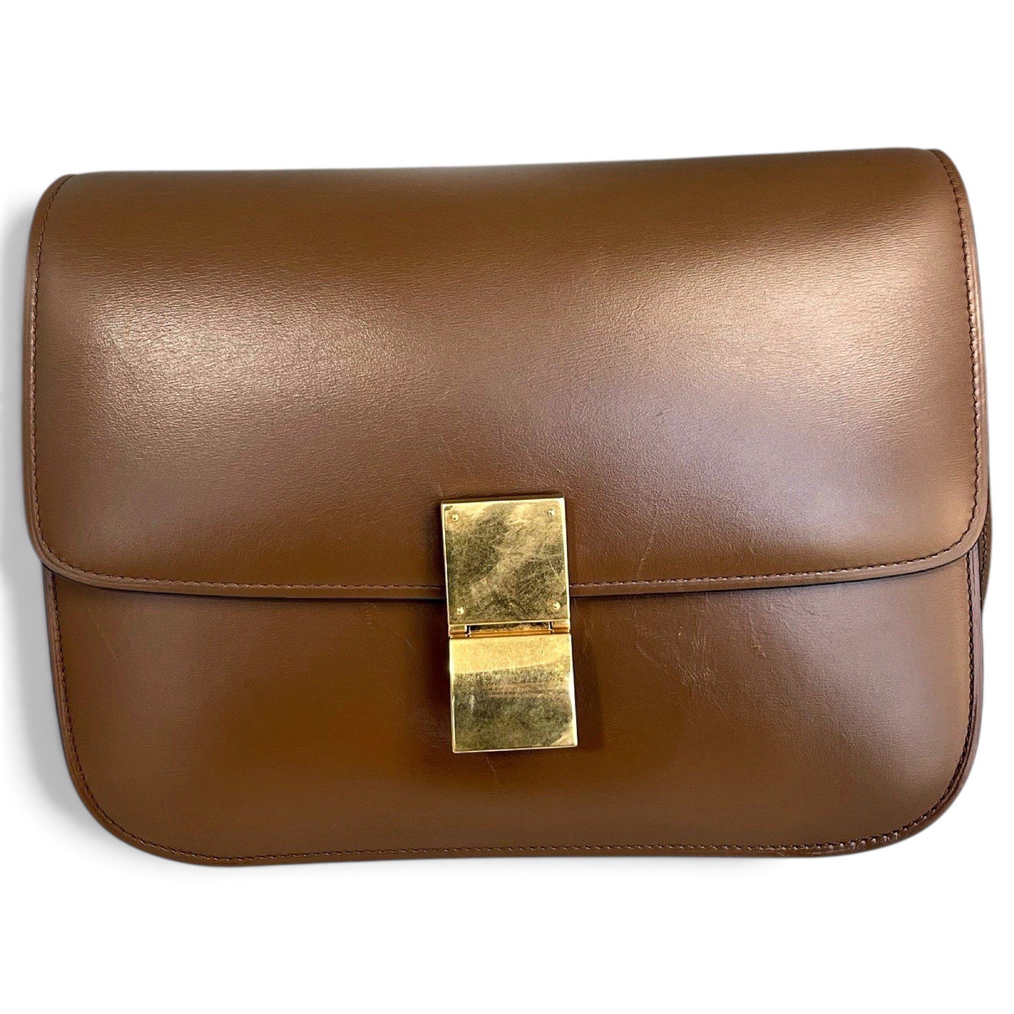 Classic leather crossbody bag