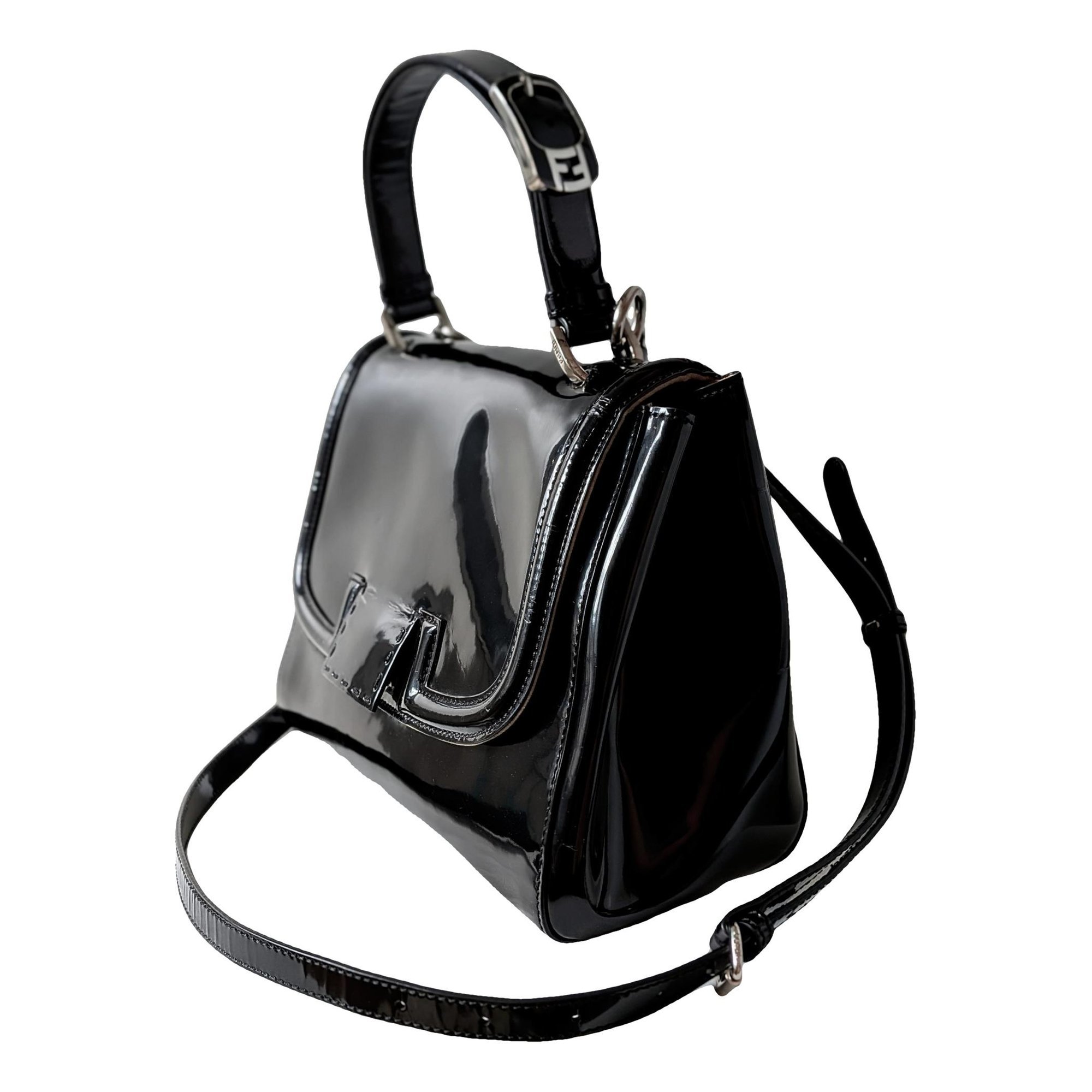 Silvana patent leather handbag
