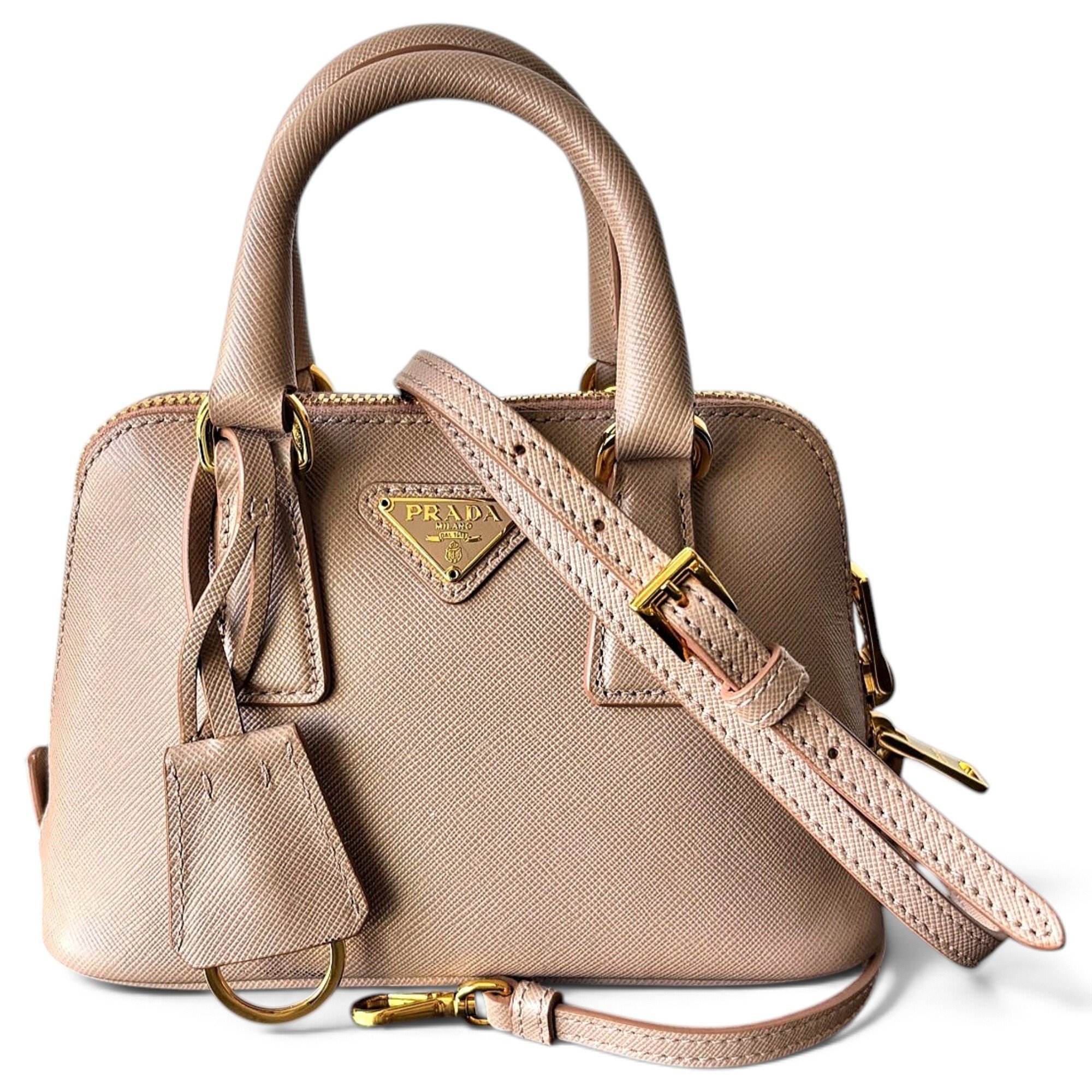 Promenade leather handbag