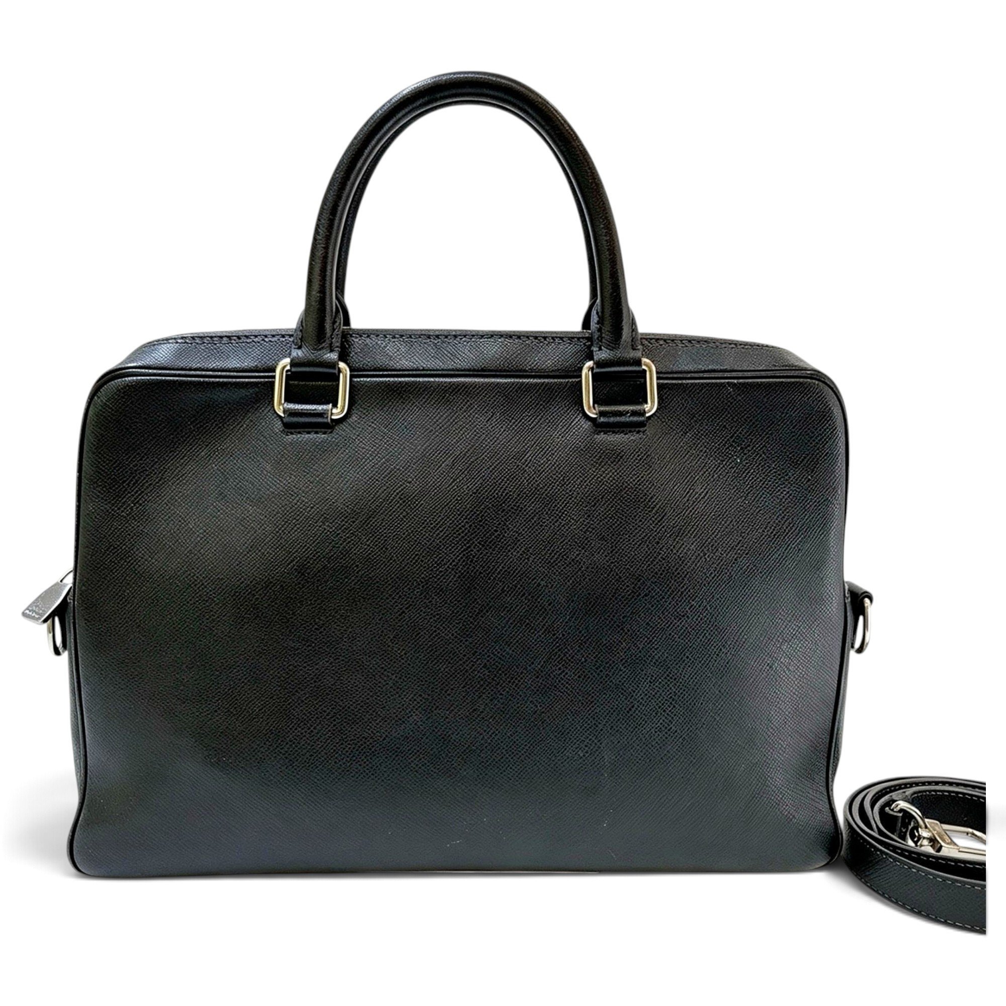 Porte Documents Voyage leather handbag