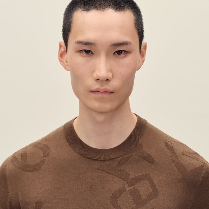 Caramel "Calligraphie Equestre" Crewneck Sweater