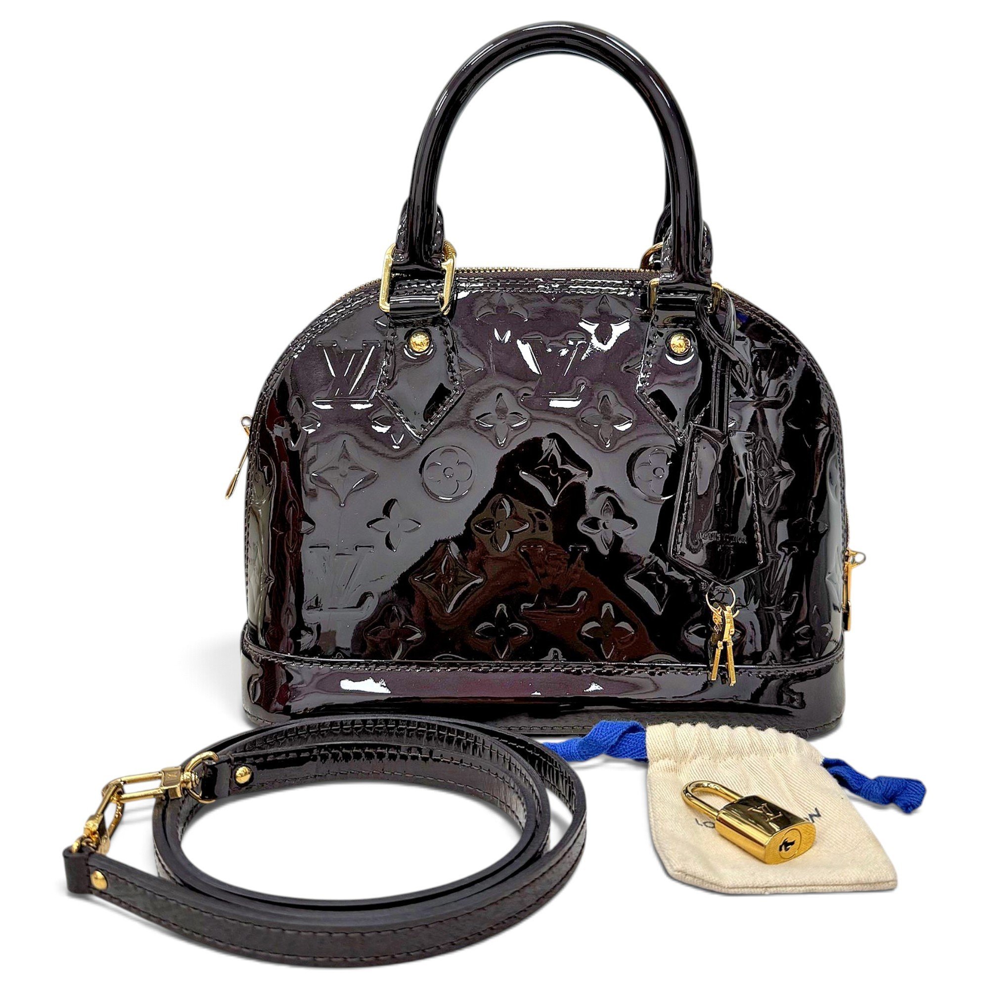 Alma BB patent leather handbag