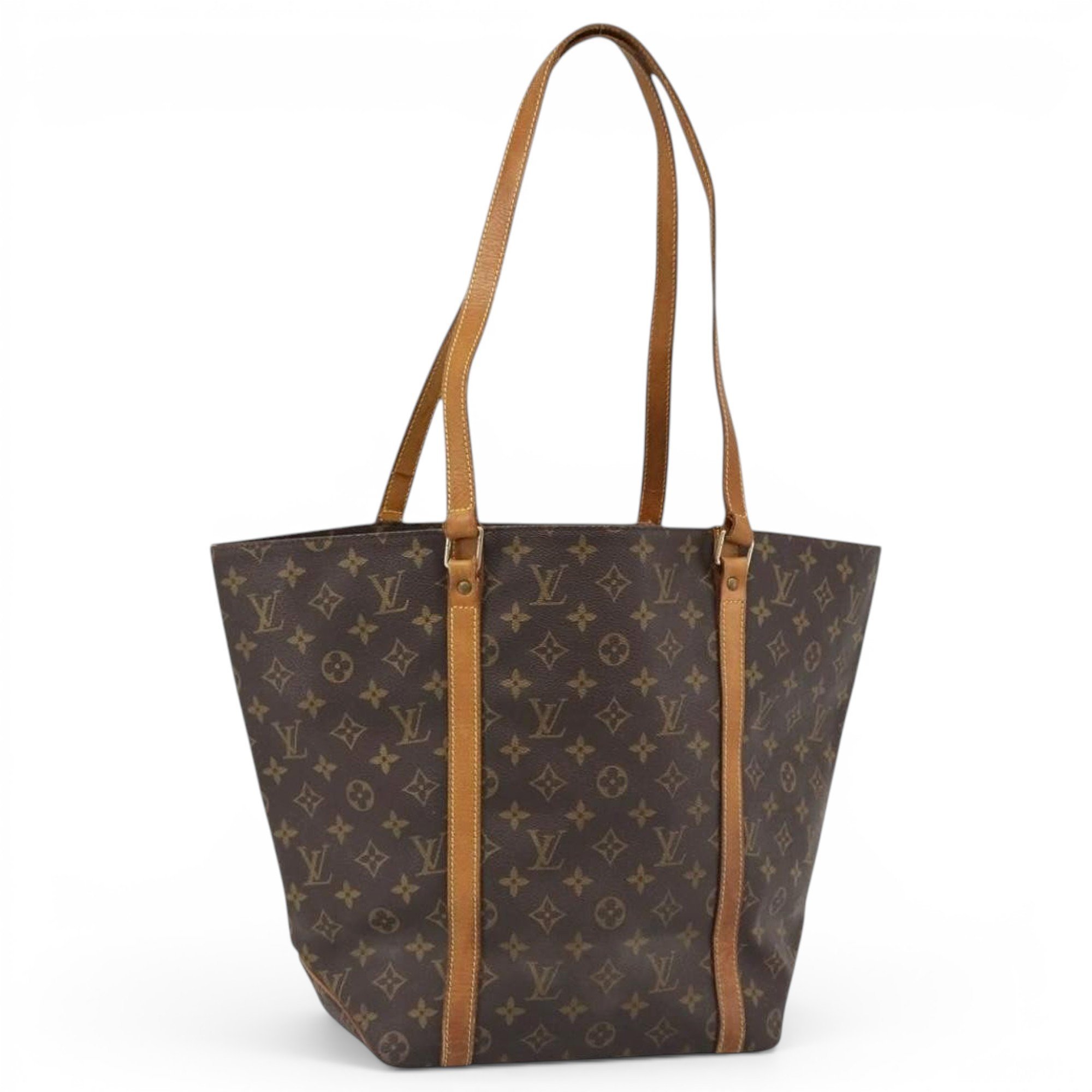 Shopping leather tote