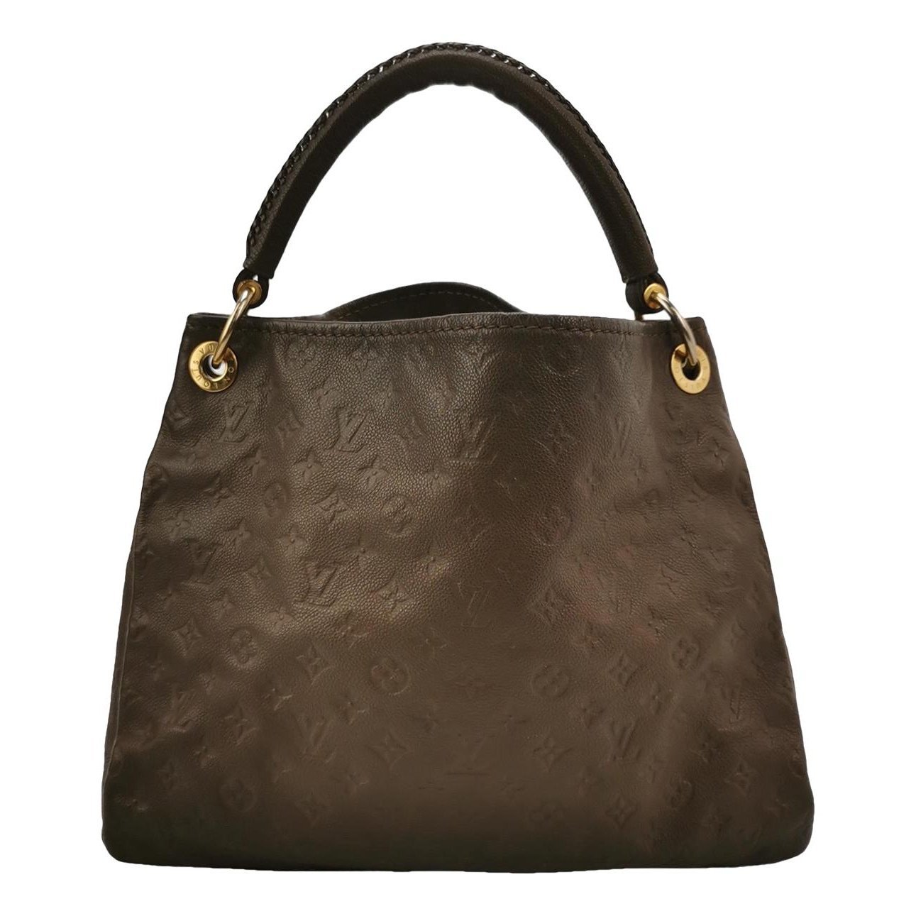 Artsy leather handbag