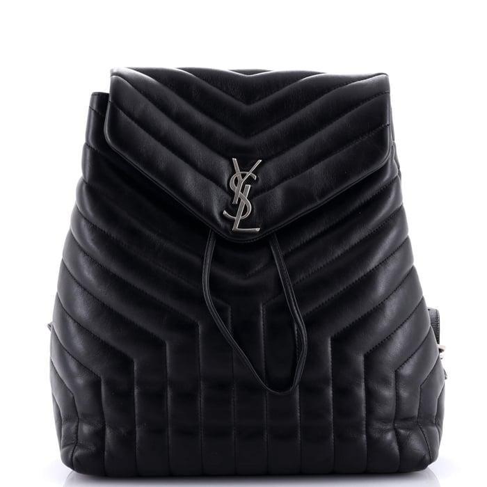Saint Laurent LouLou Backpack Matelasse Chevron Leather Medium