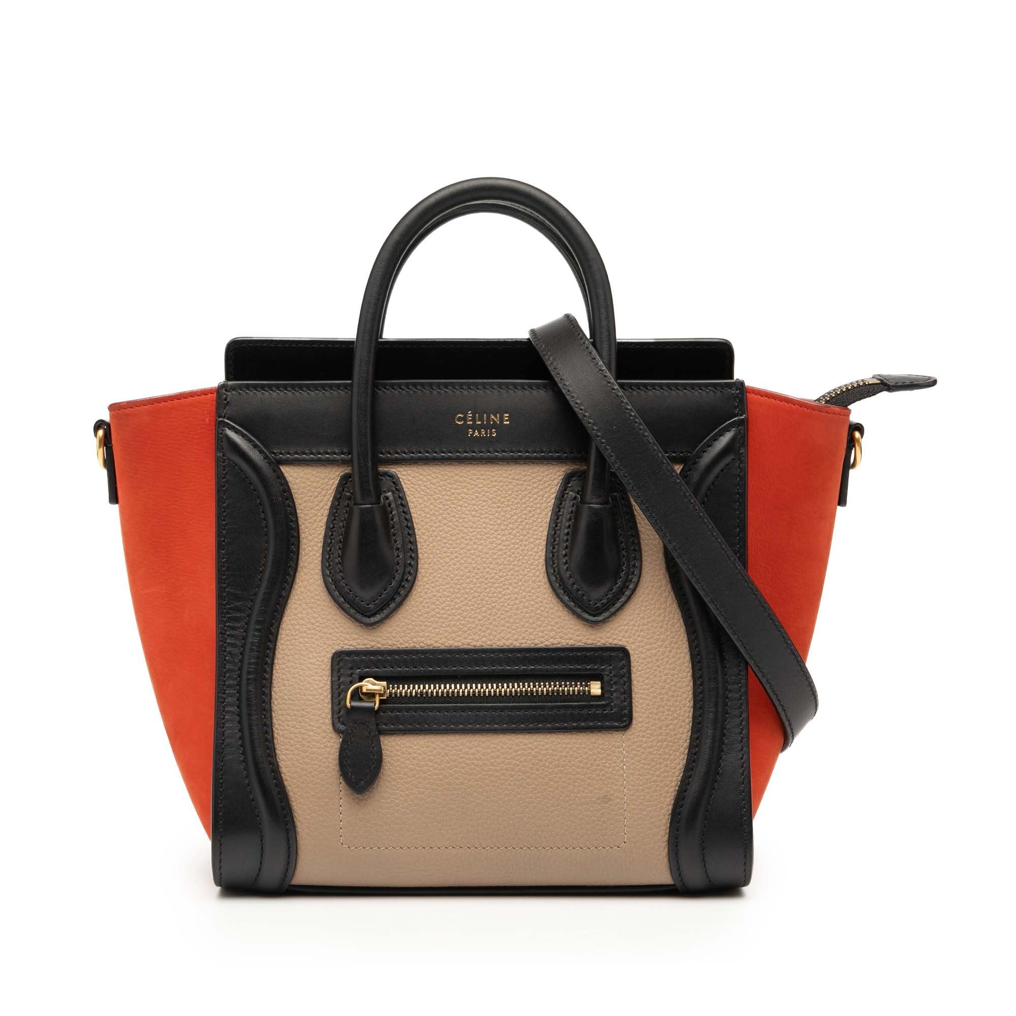 Luggage pony-style calfskin handbag