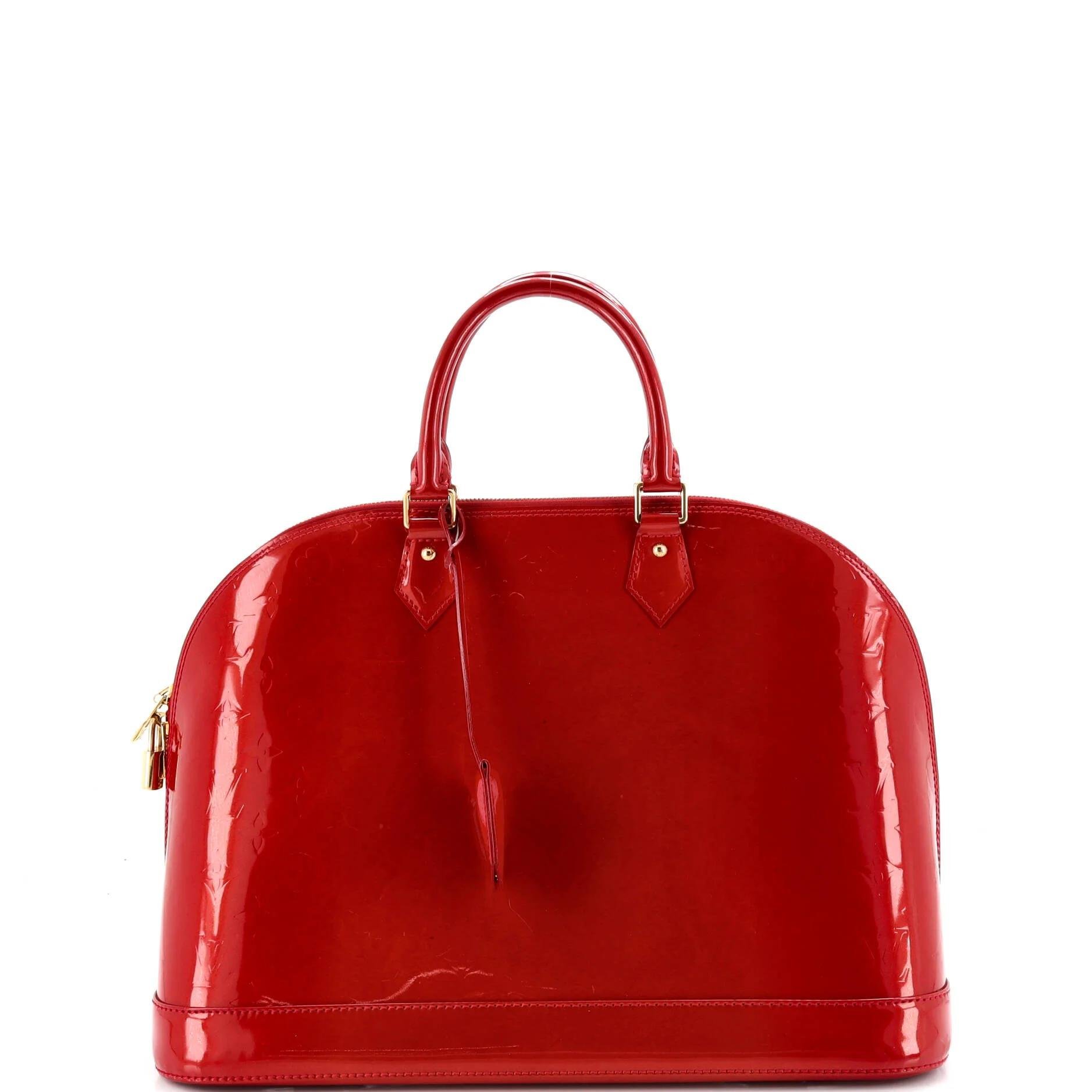Patent leather handbag