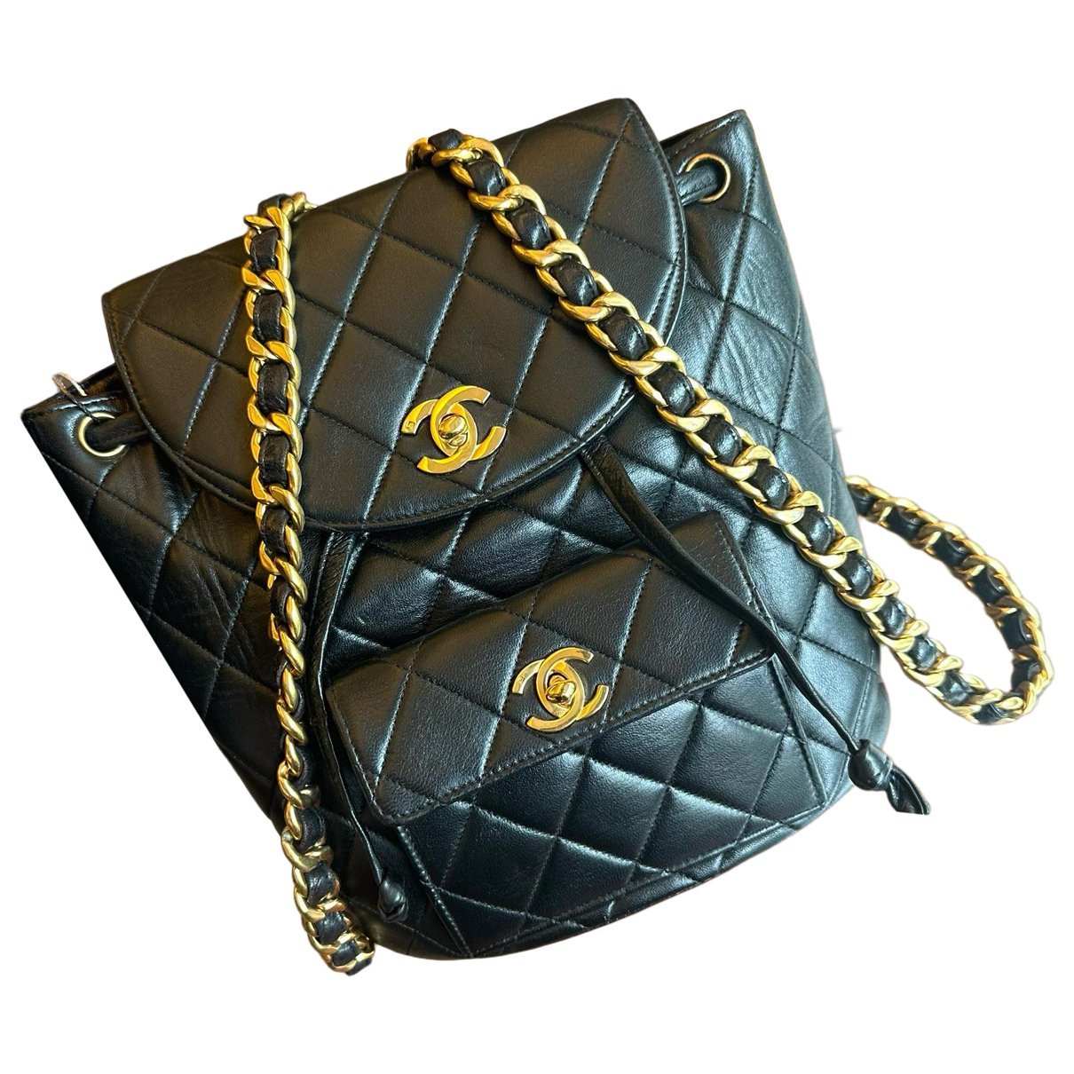 Leather backpack