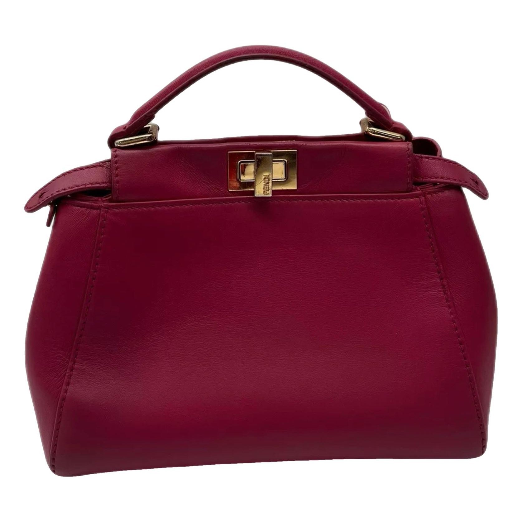 Peekaboo leather handbag