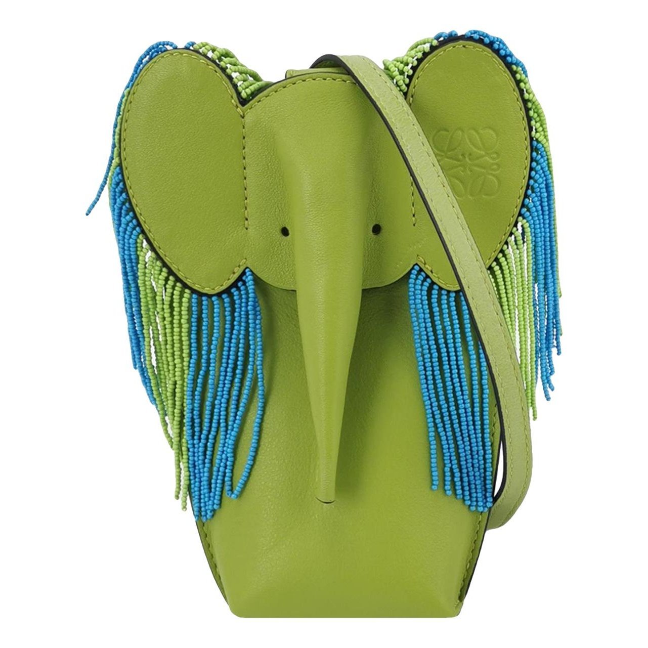 Animals leather crossbody bag