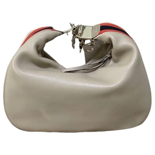 Attache leather handbag