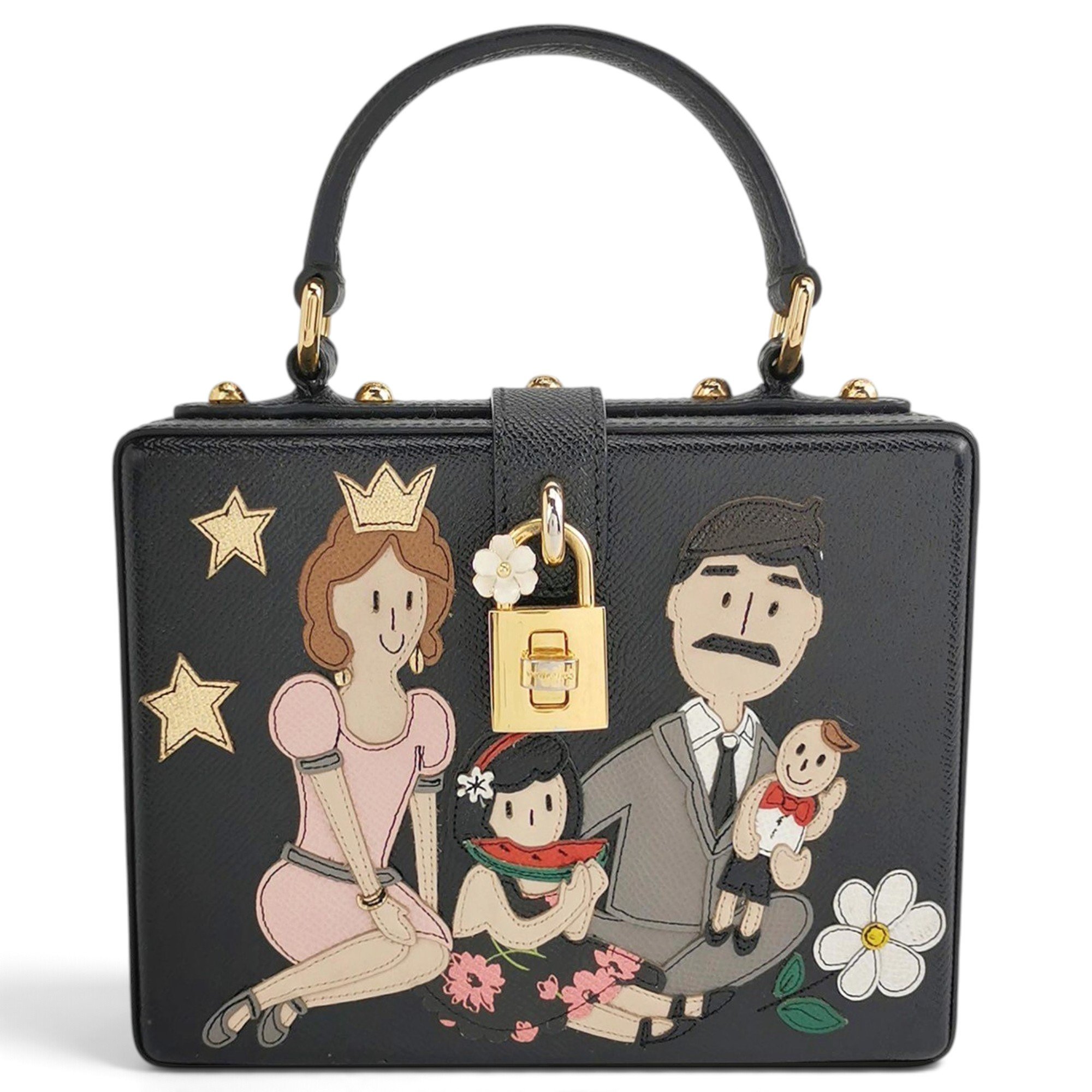 Dolce Box leather handbag