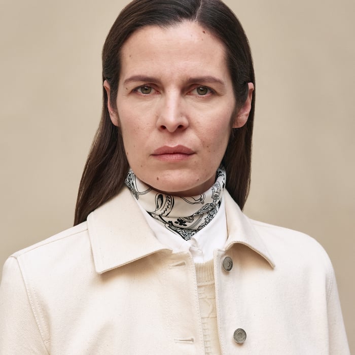 Blanc Cassé Denim Equestrian Jacket