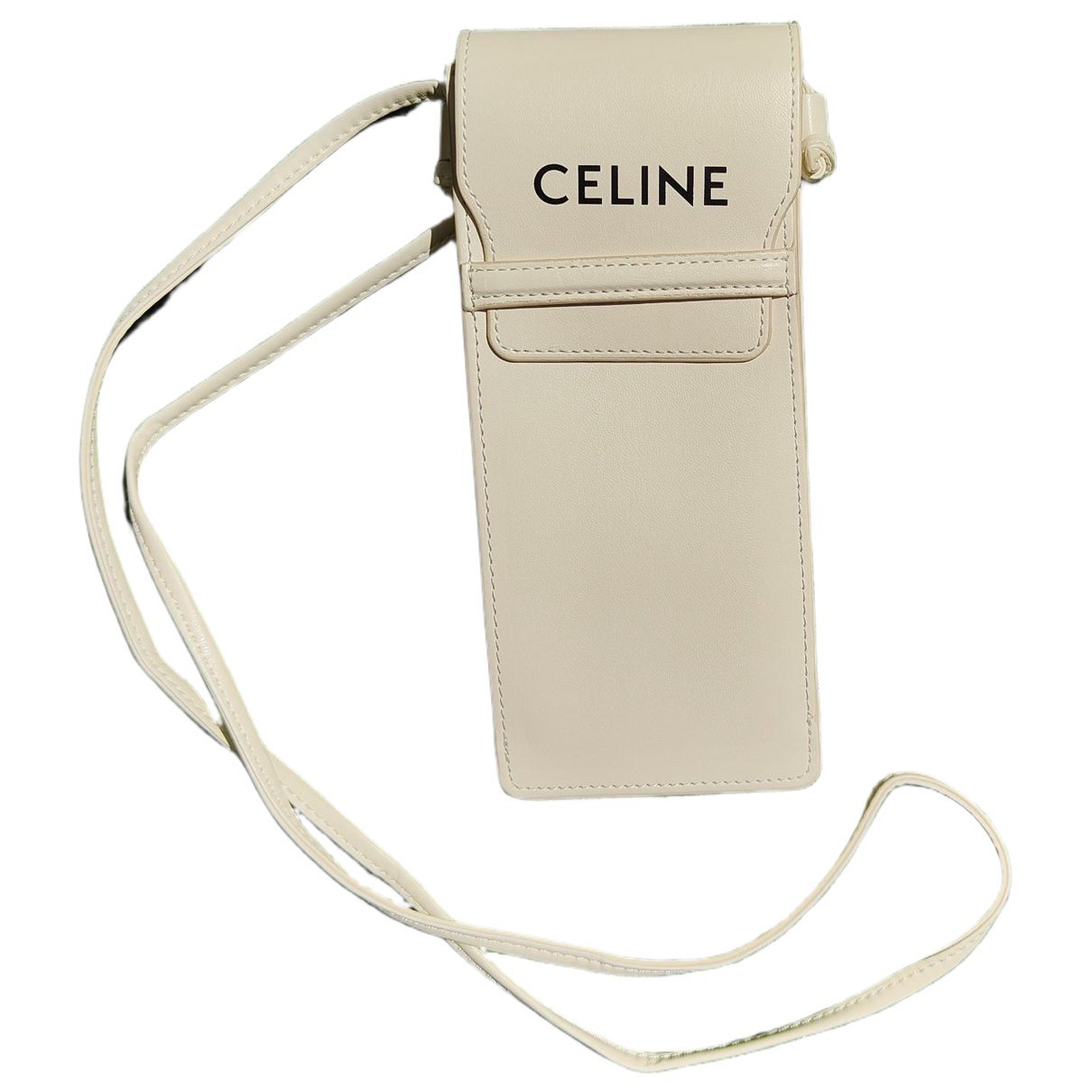 Leather clutch bag