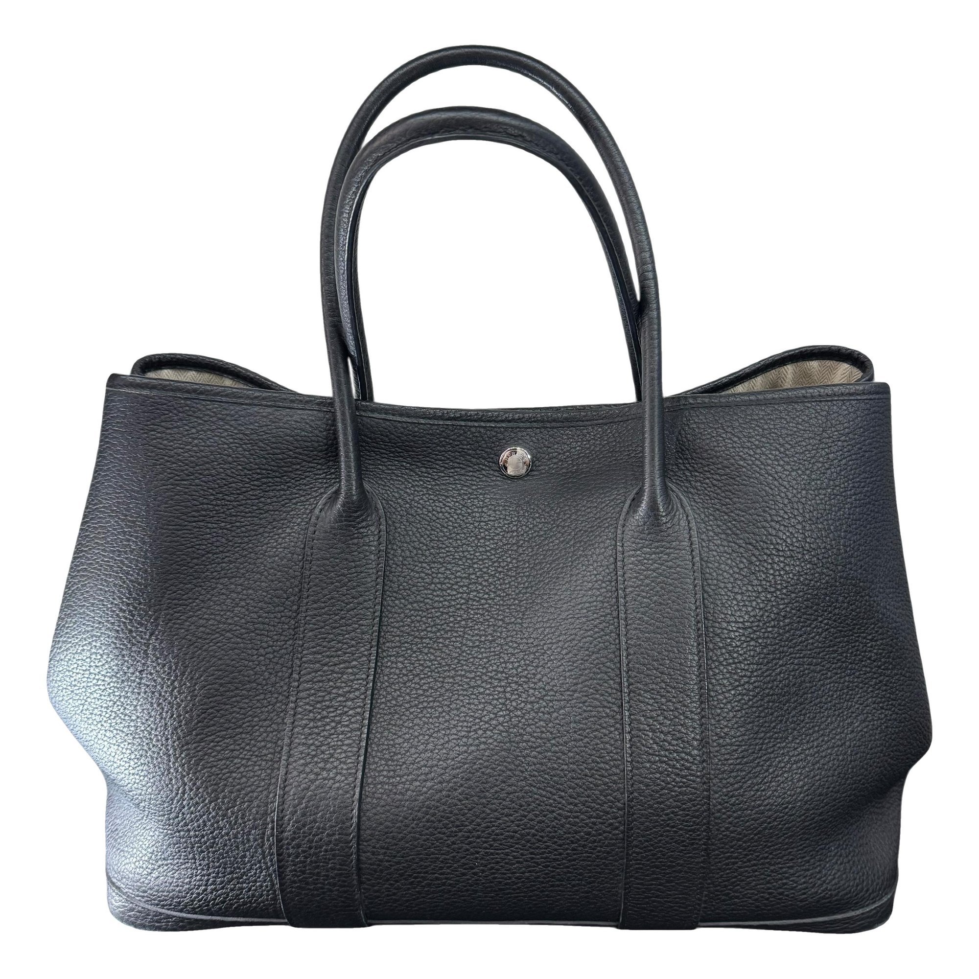 Hermes Garden Party leather handbag