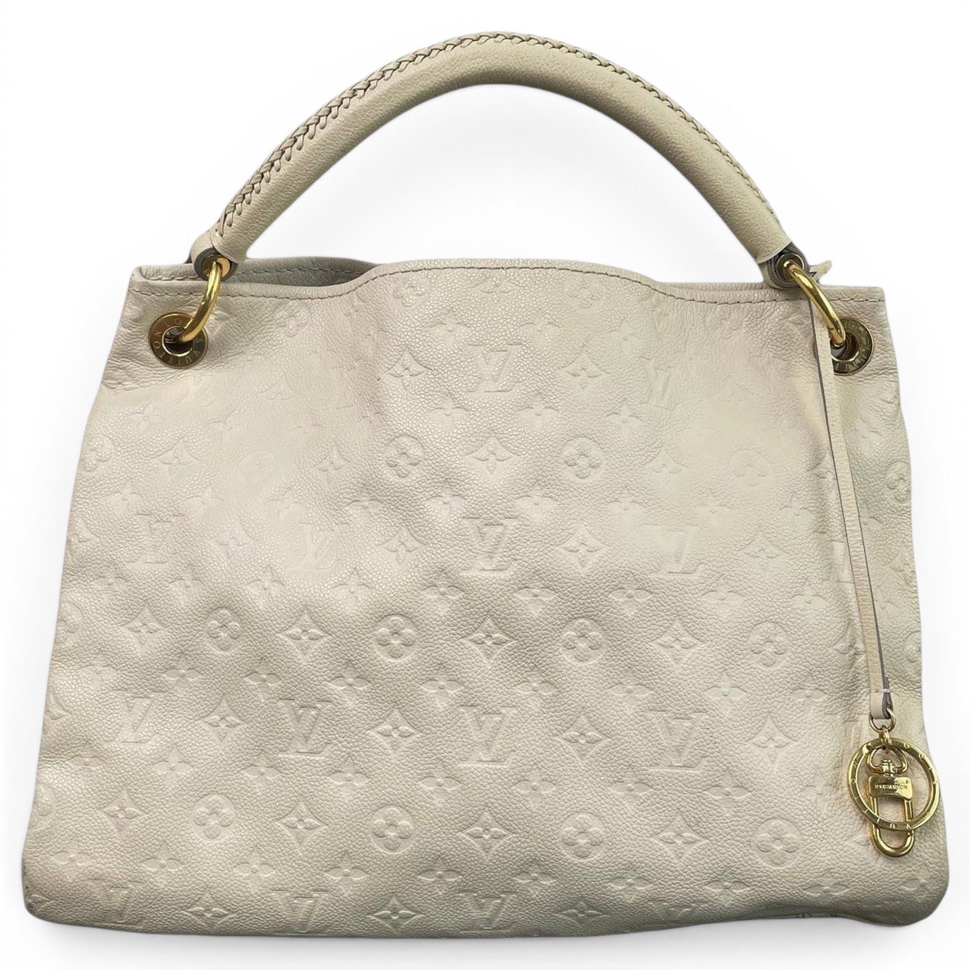 Artsy leather handbag