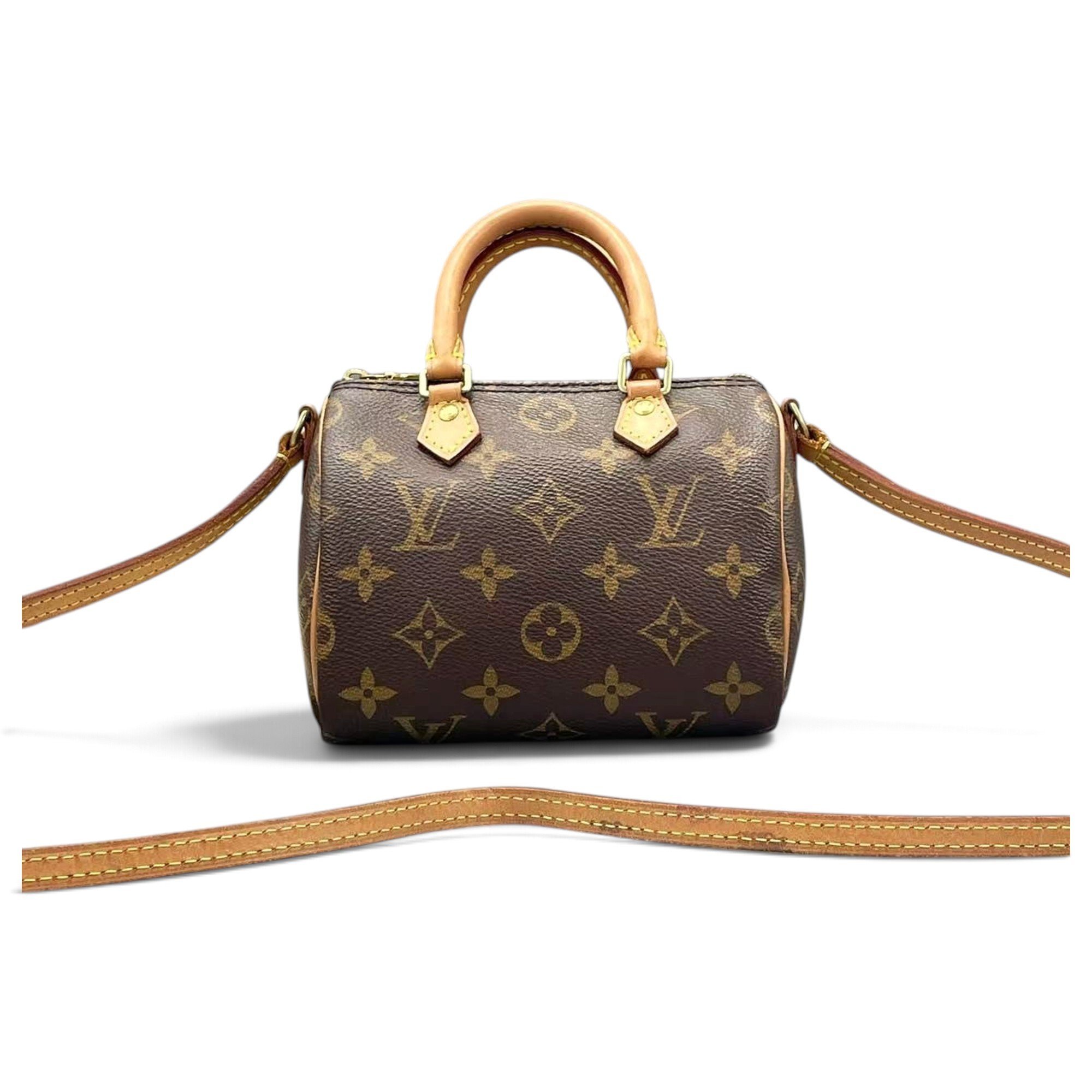 Nano Speedy / Mini HL leather crossbody bag
