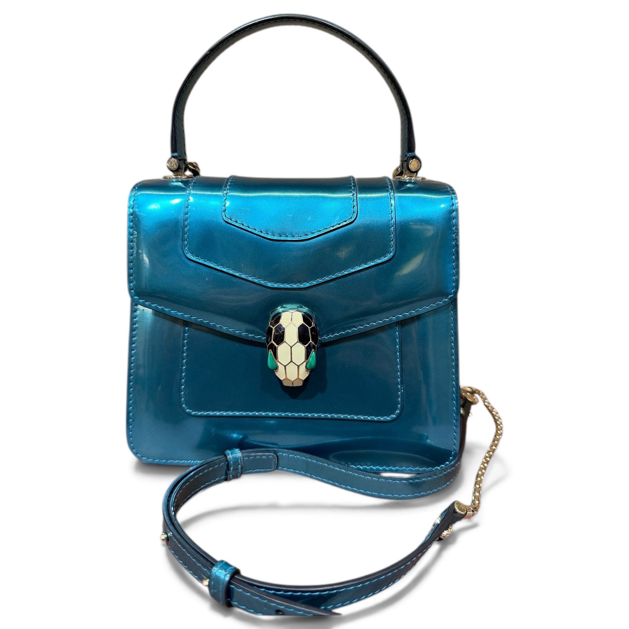 Serpenti leather crossbody bag