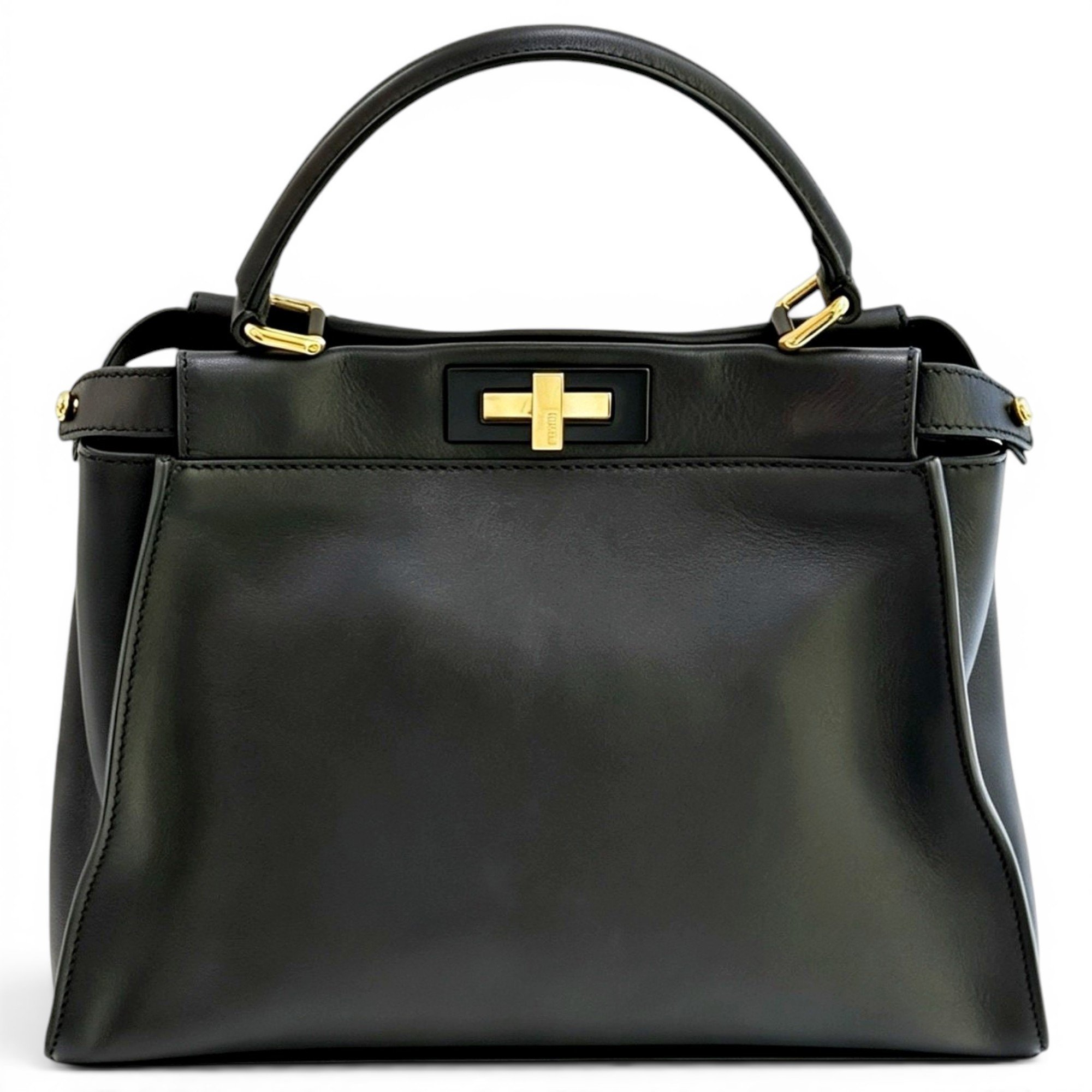 Peekaboo leather handbag