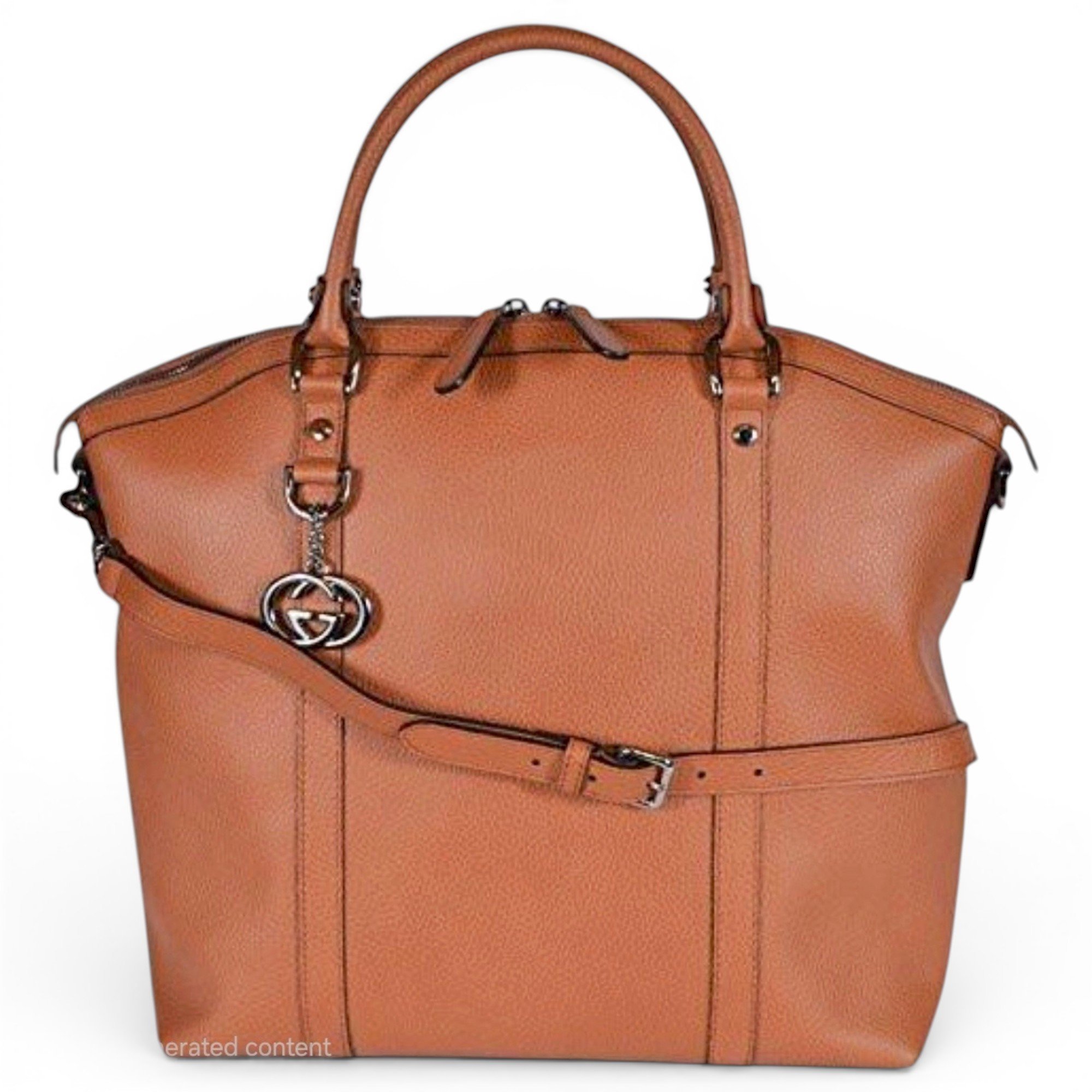 Dôme leather handbag