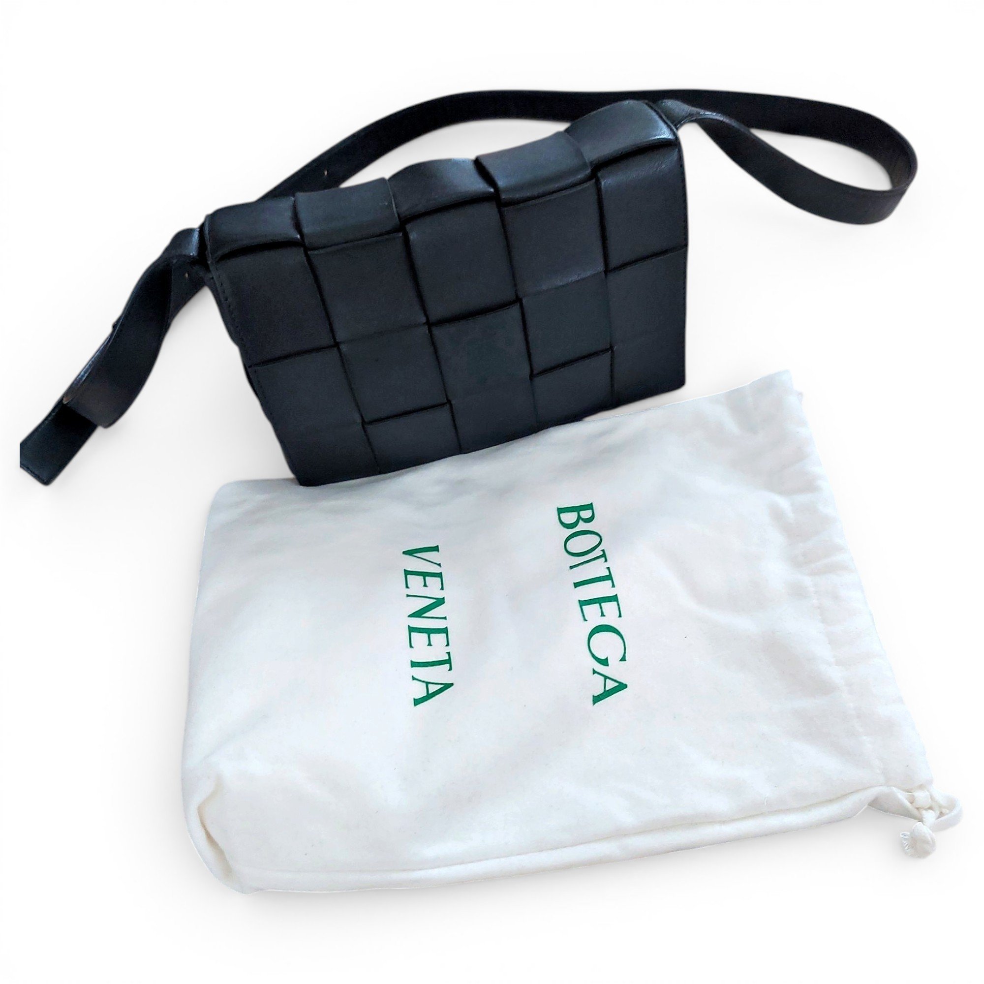 Cassette pony-style calfskin crossbody bag