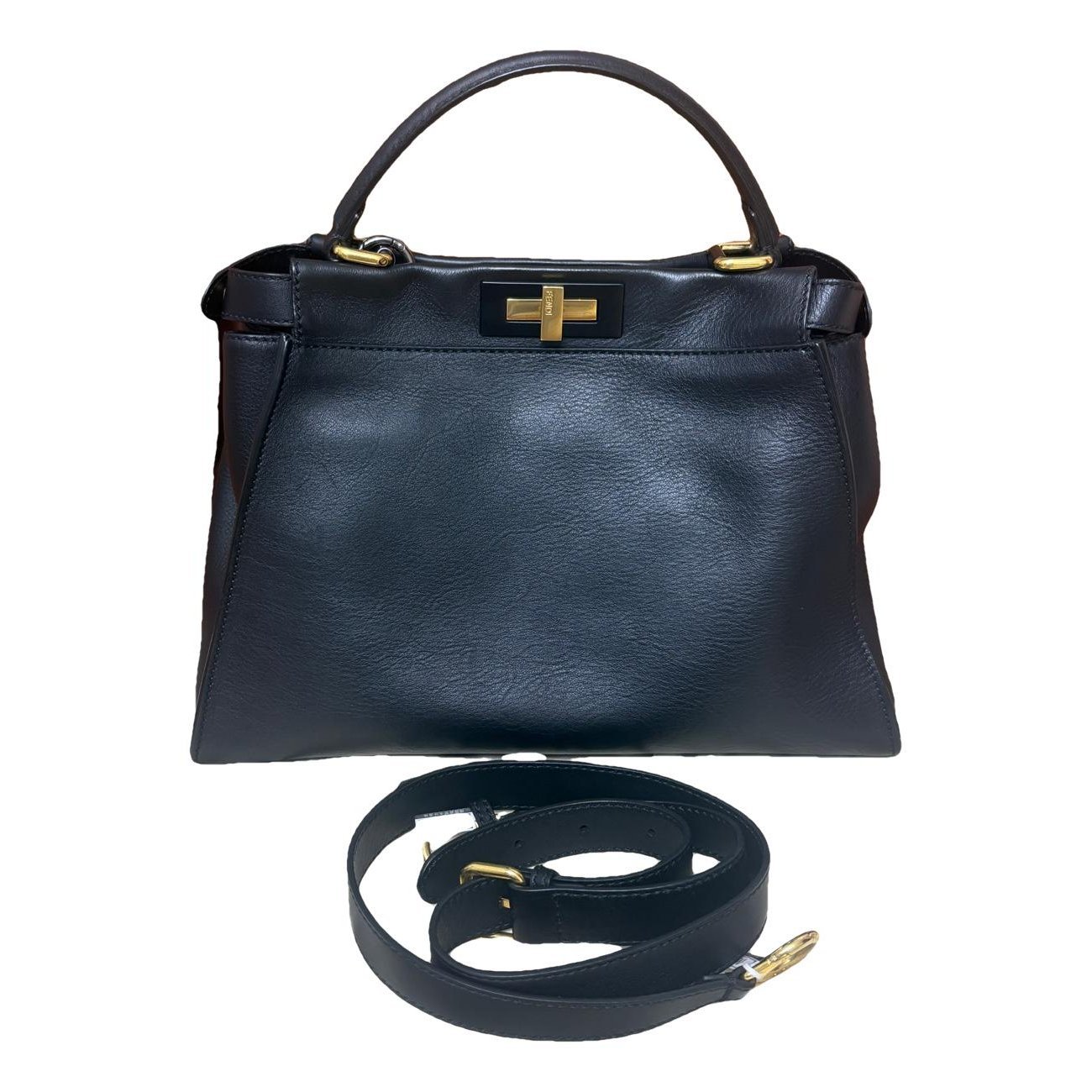 Peekaboo leather handbag