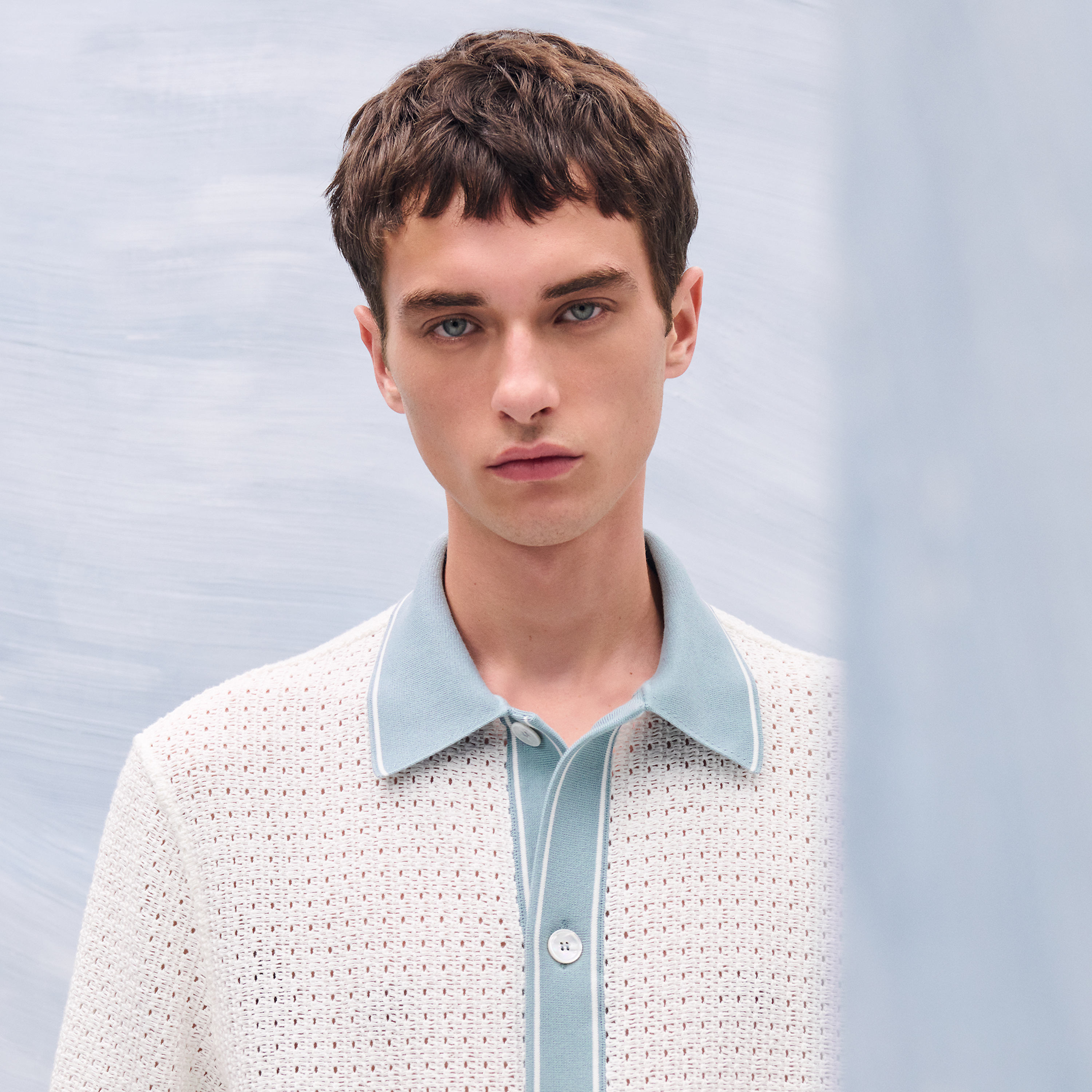 "Ajoures colores" short-sleeve shirt