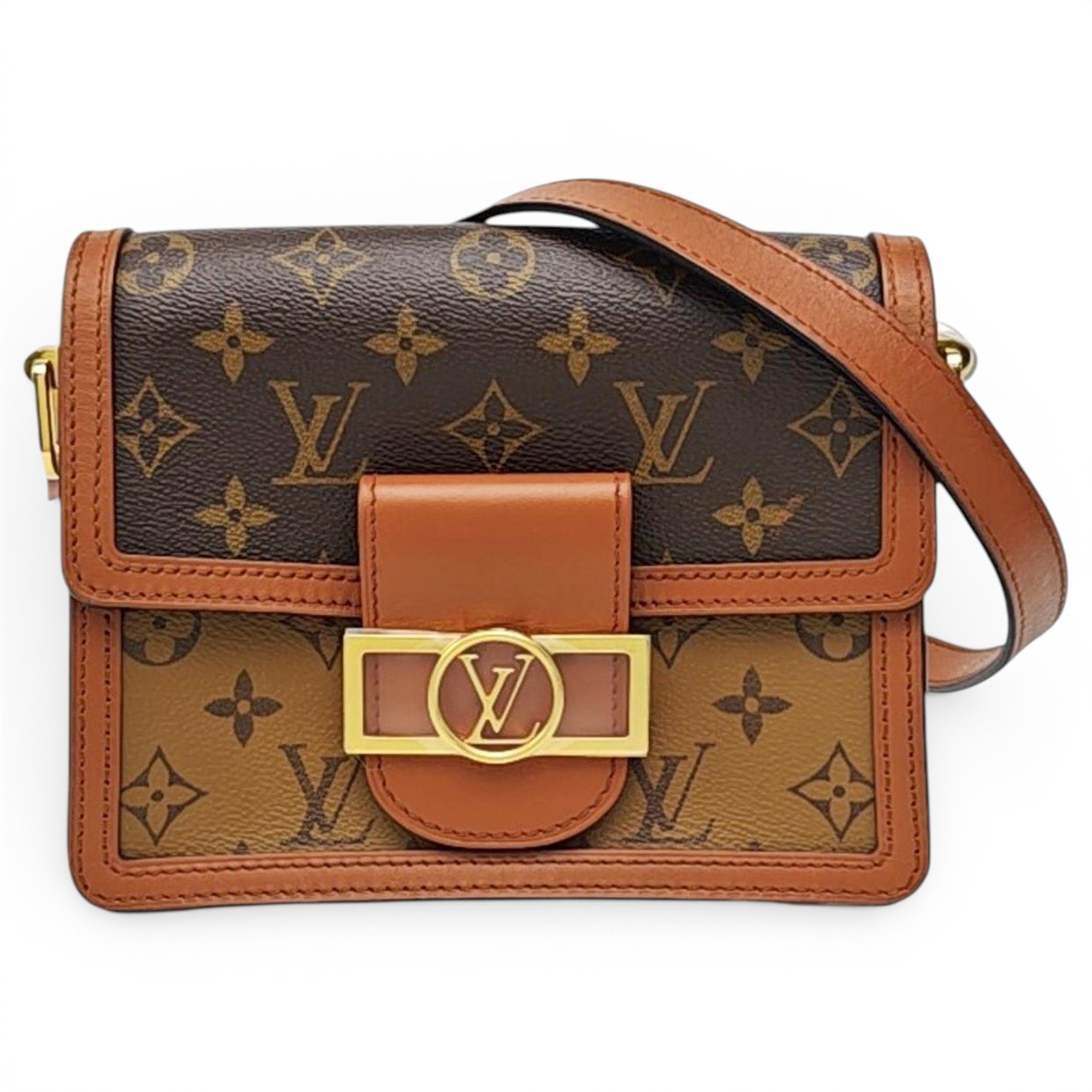 Dauphine leather handbag