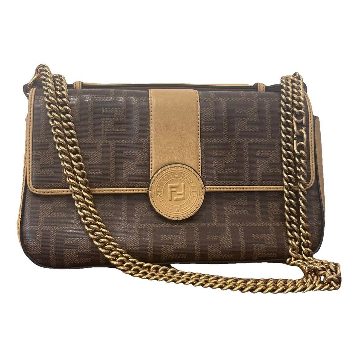 Double F leather crossbody bag