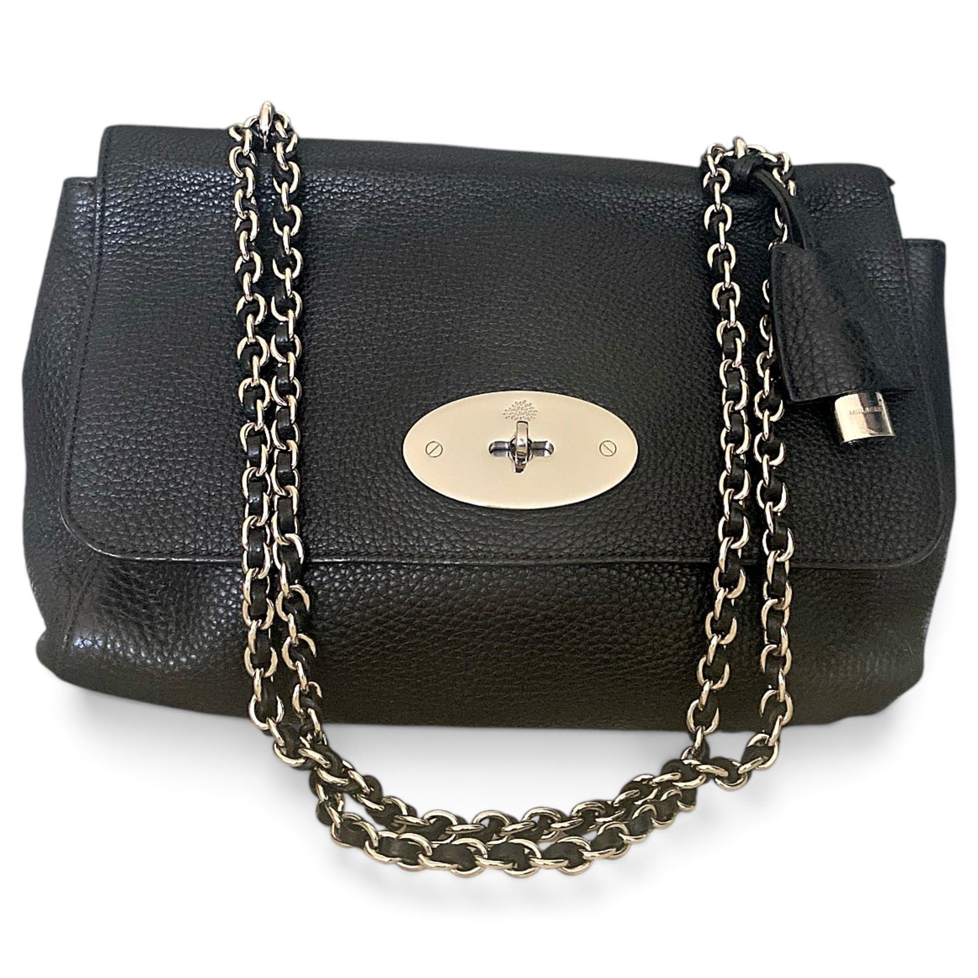 Leather clutch bag
