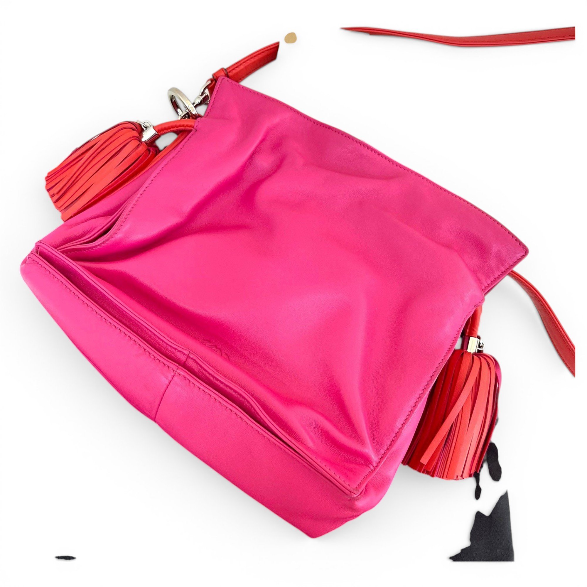 Flamenco leather handbag