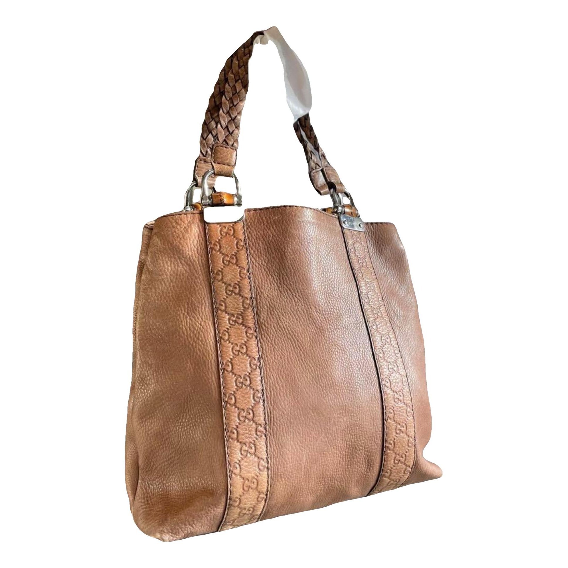 Leather tote