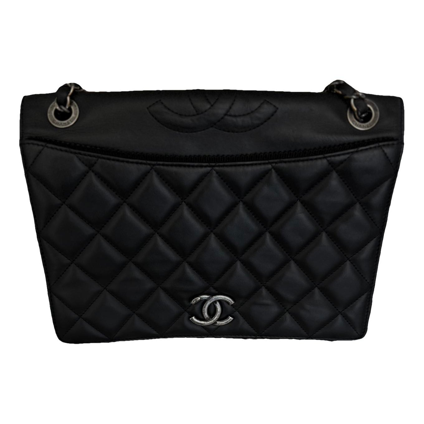 Leather clutch bag