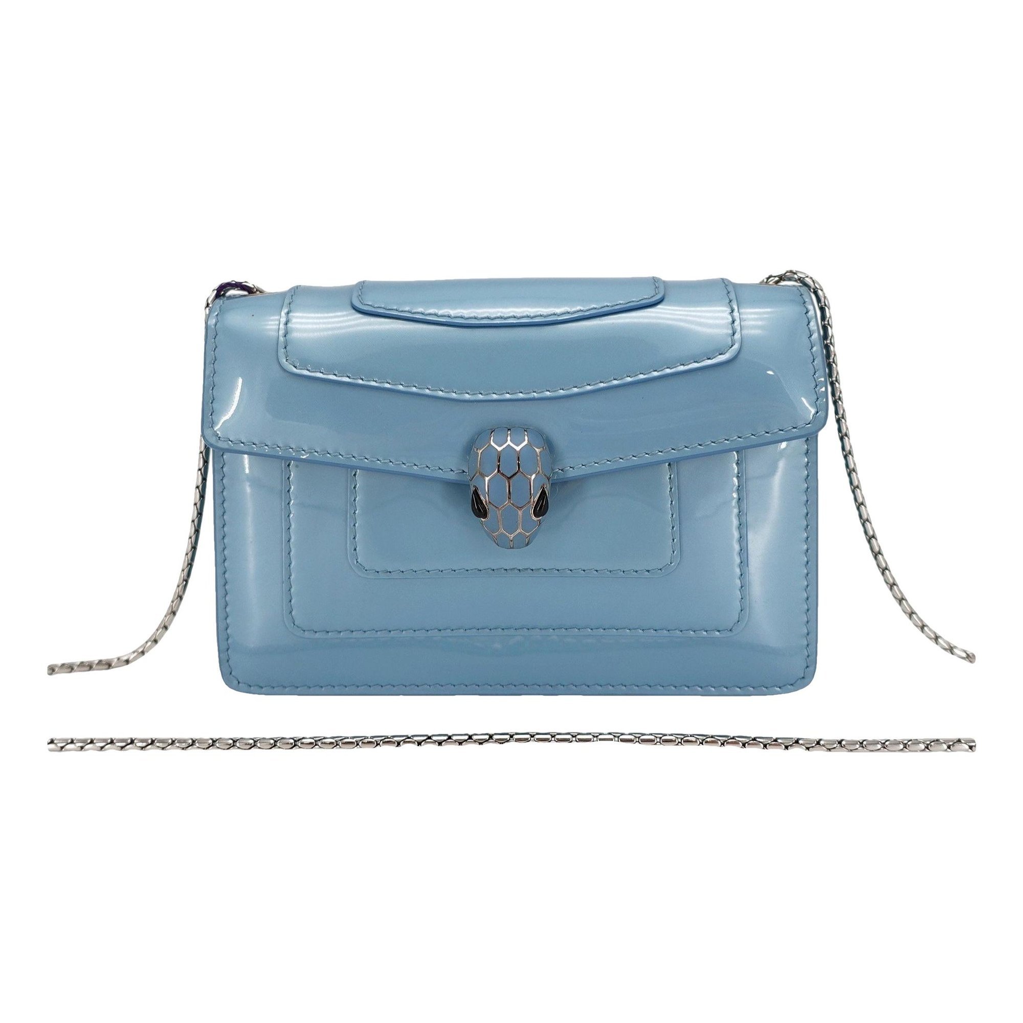 Serpenti leather handbag