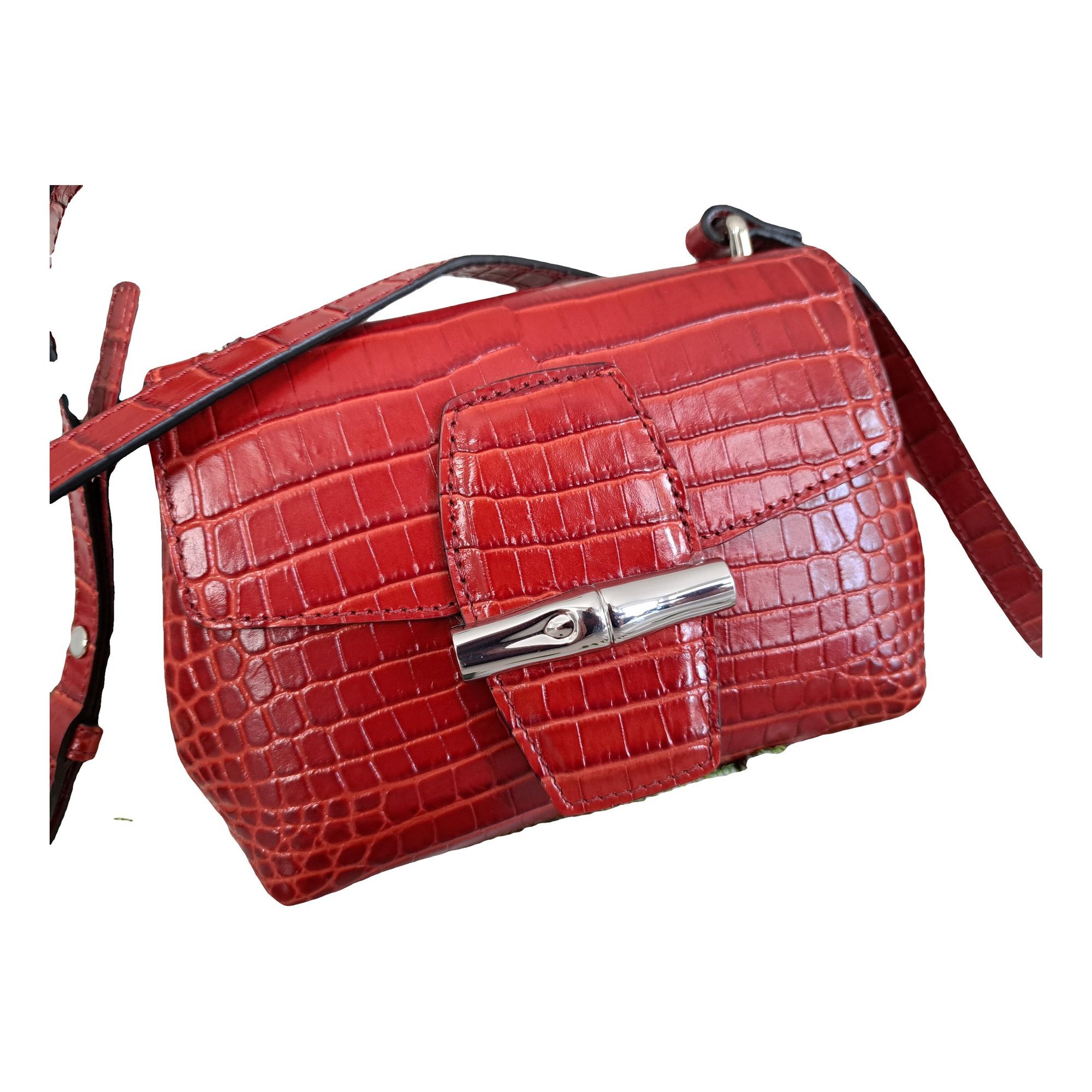 Roseau leather crossbody bag