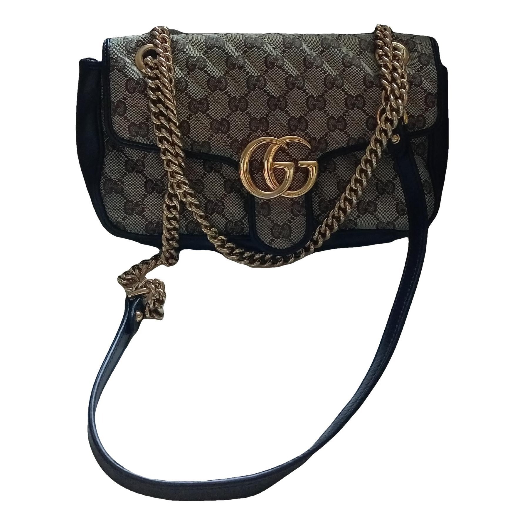 GG Marmont Flap cloth crossbody bag