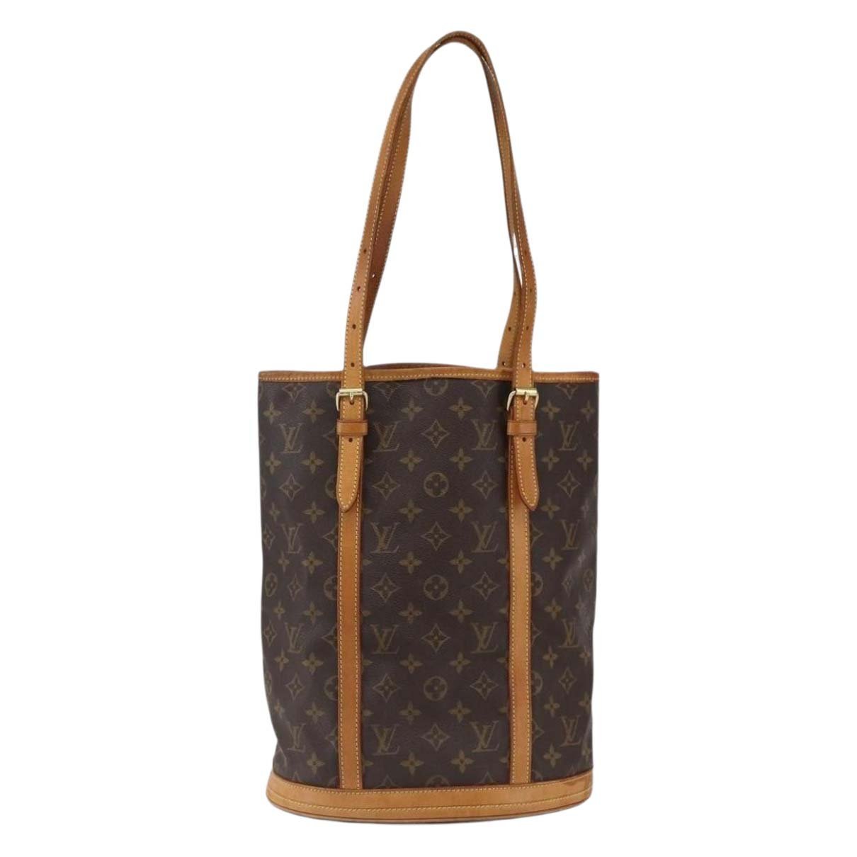 Bucket leather handbag