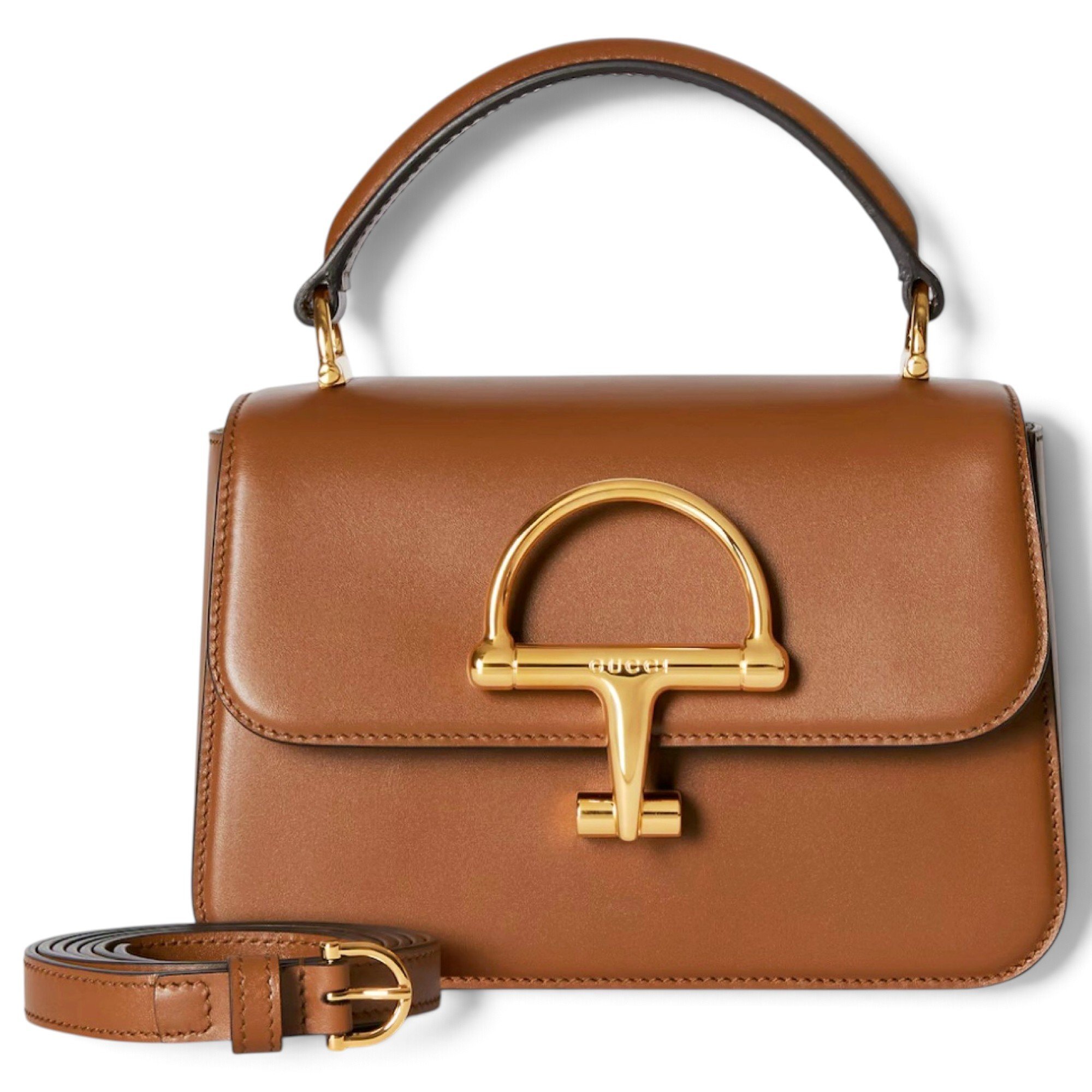 Attache leather handbag