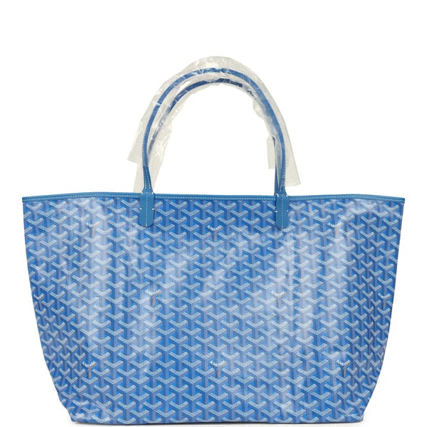 Goyard Goyard Goyardine Sky Blue Saint Louis GM Tote Bag Palladium Hardware