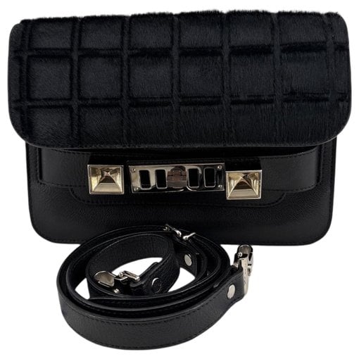 Leather clutch bag