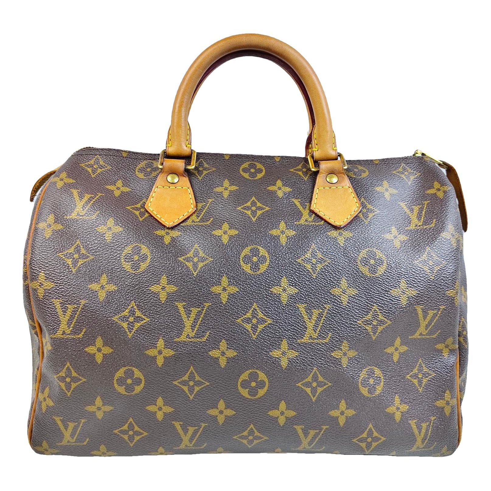 Speedy leather handbag