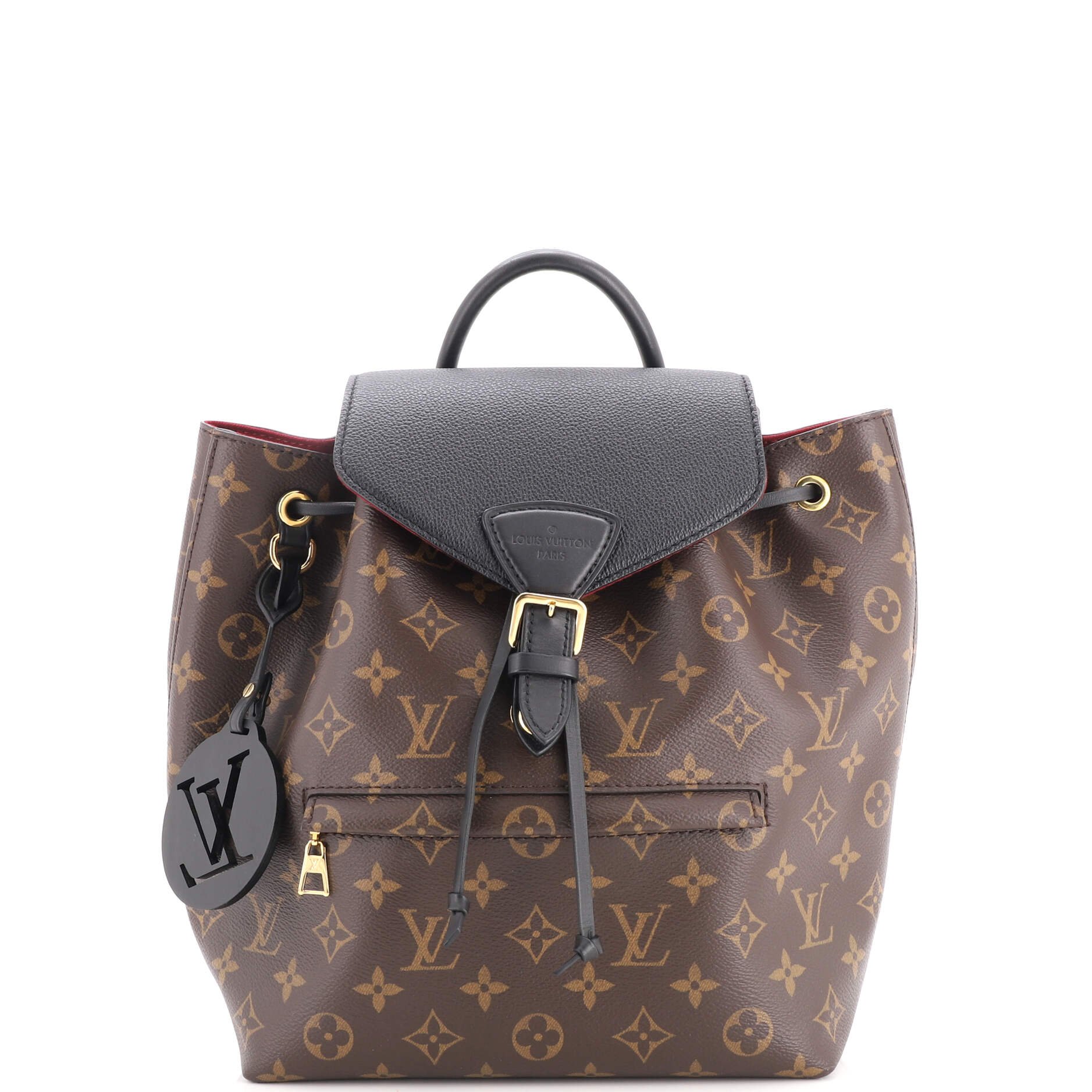 Montsouris NM Backpack Monogram Canvas with Leather PM